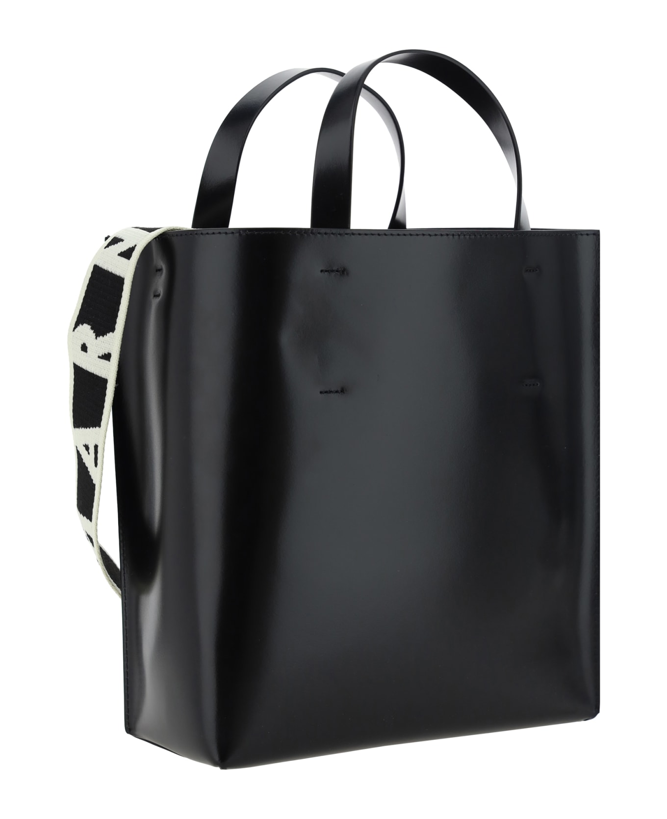 Marni Calfskin Museo Handbag By Marni - Black トートバッグ