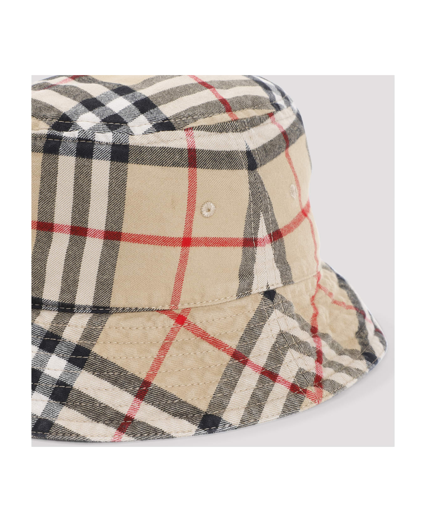 Burberry Check Bucket Hat - Archive Beige