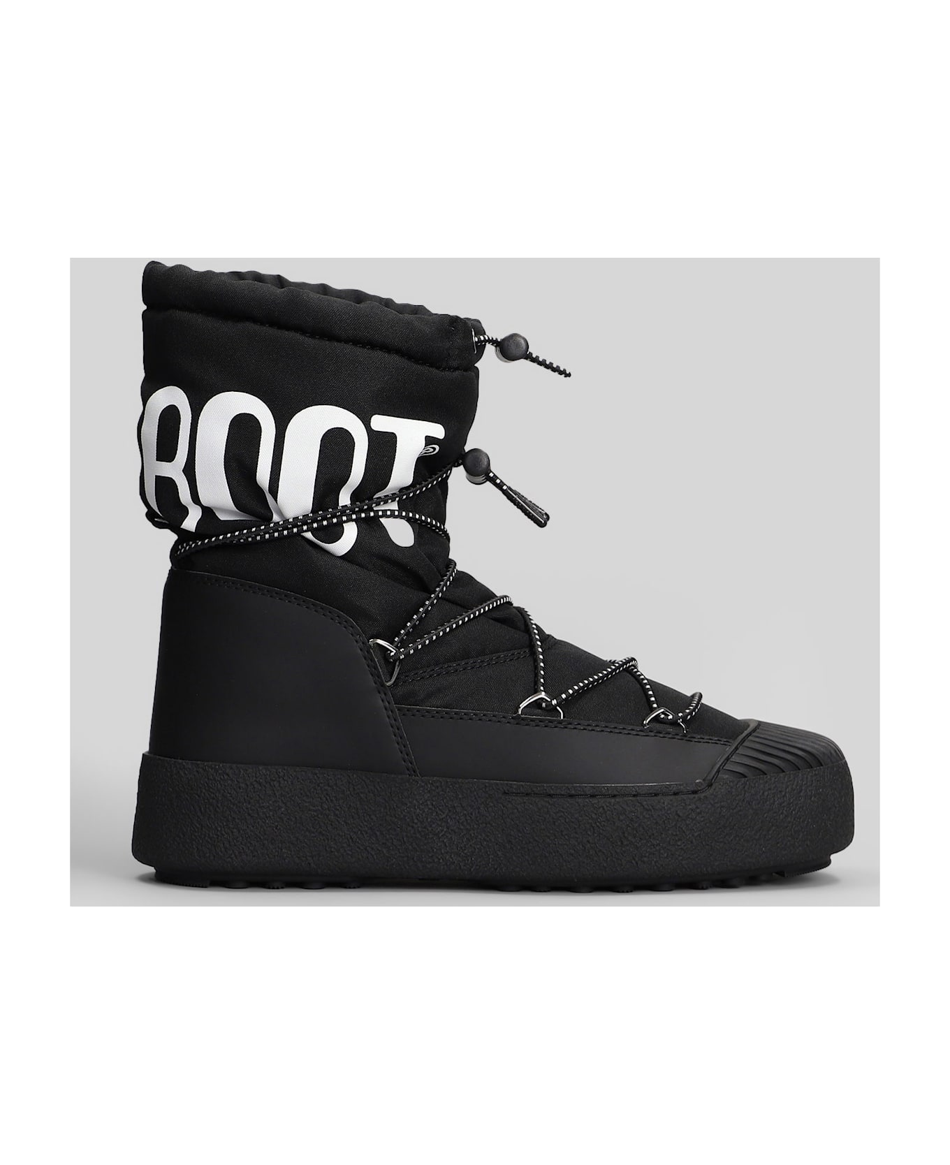 Moon Boot Mb Mrack Polar Ankle Boots In Black Nylon - black