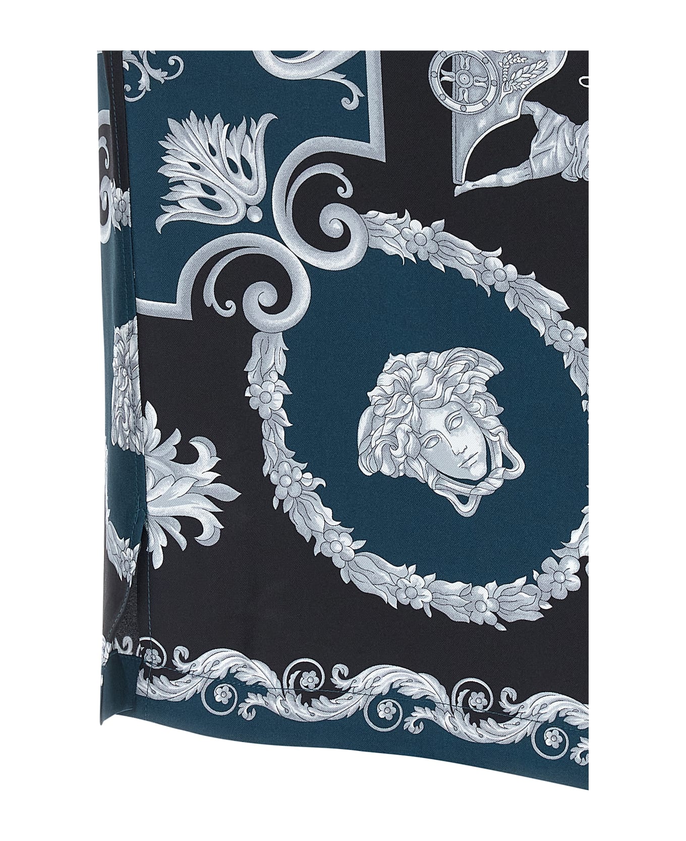 Versace 'hall Of Heroes' Shirt - Blue