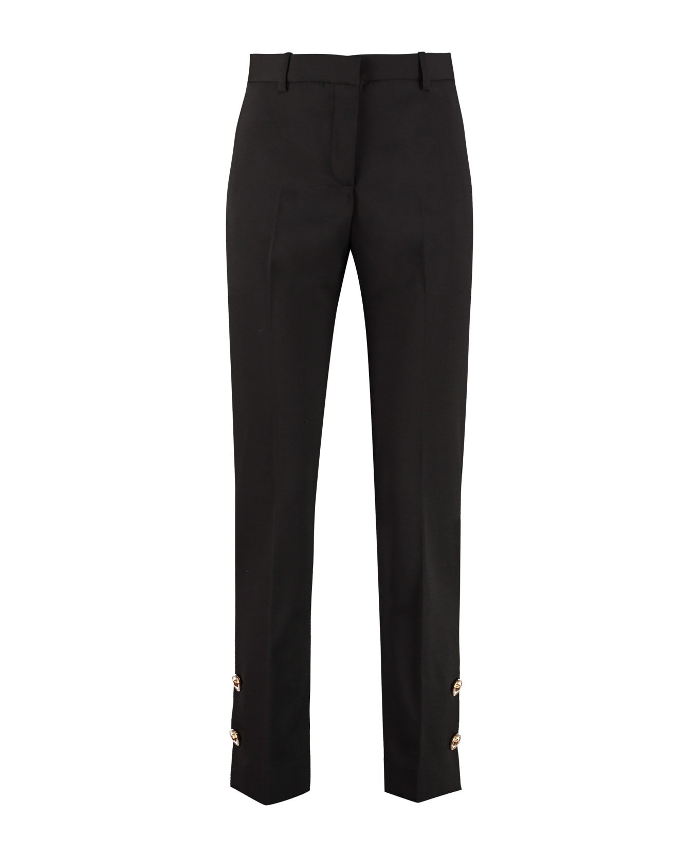 Versace Wool Tailored Trousers - black