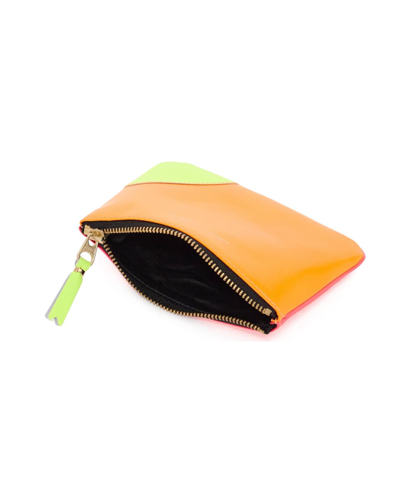 Comme des Garçons Wallet Super Fluo Pouch - LIGHT ORANGE PINK