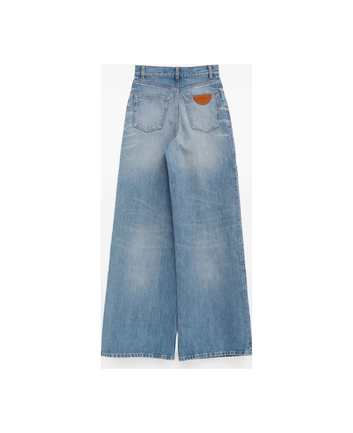 Chloé Wide-leg Denim Jeans - Clear Blue