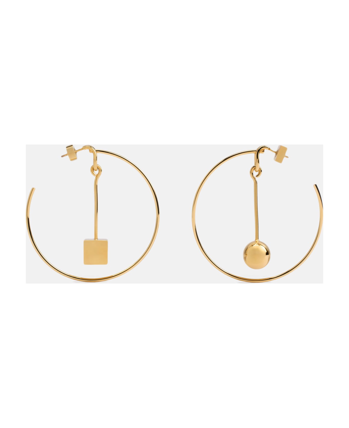 Jacquemus Les Creoles Nodo Earrings - Golden ネックレス