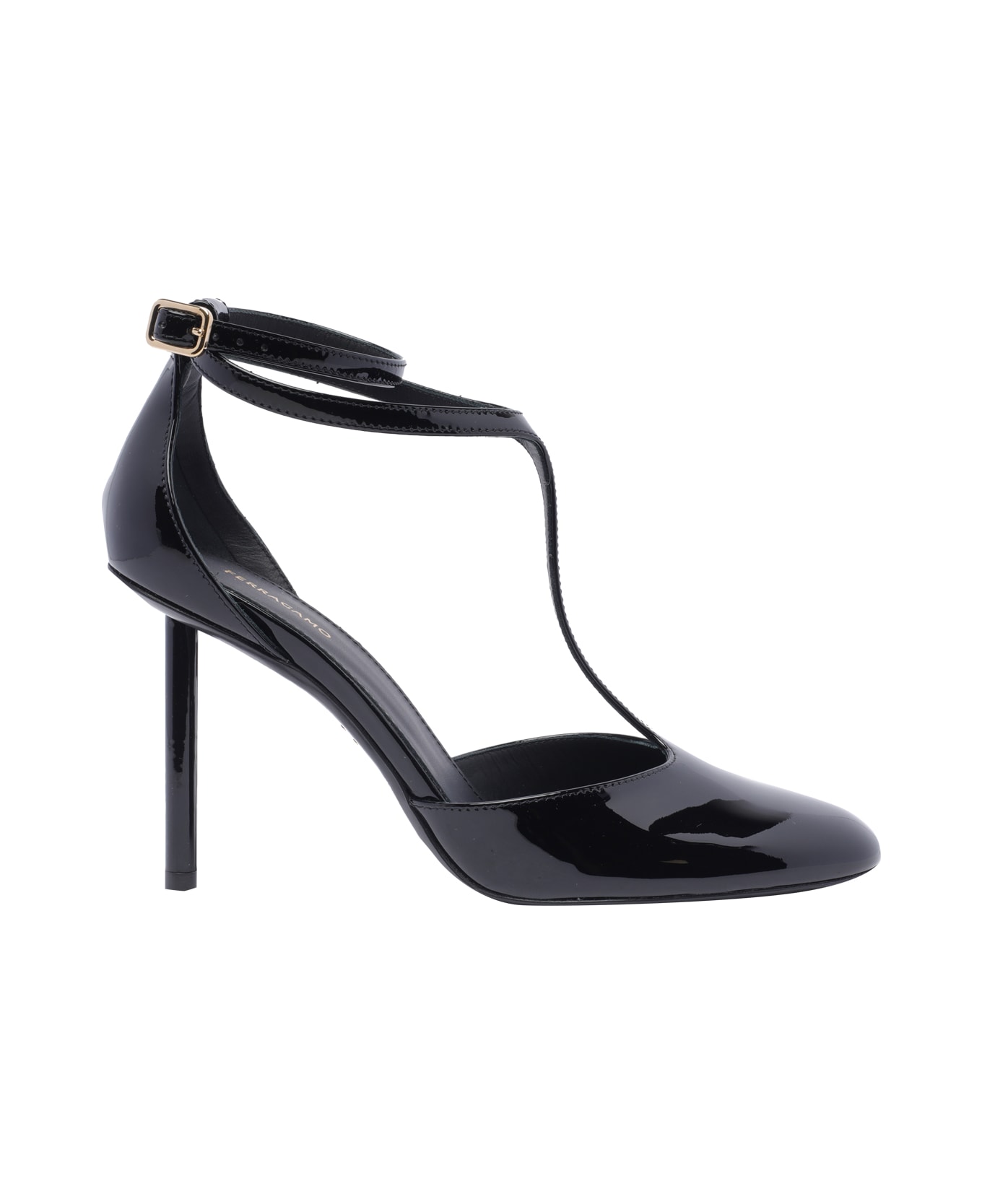 Ferragamo T-strap Pumps - Black