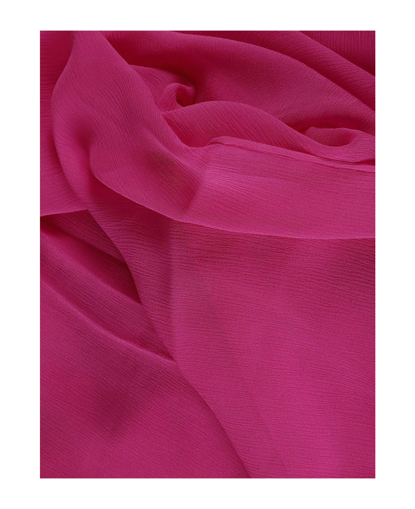 Max Mara Meandro Logo Patch Scarf - rosa