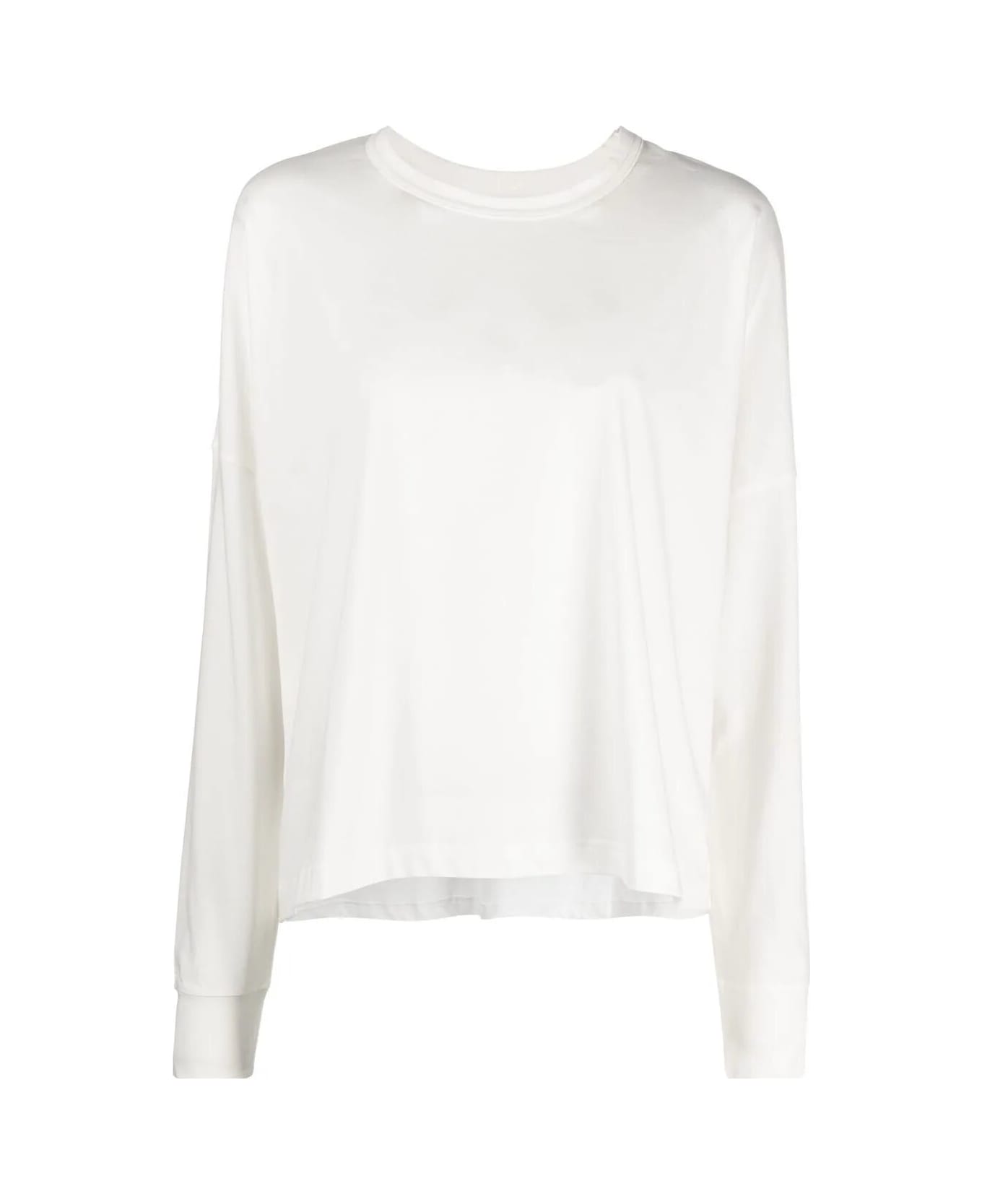 Studio Nicholson Womens Long Sleeve T-shirt - Optic White