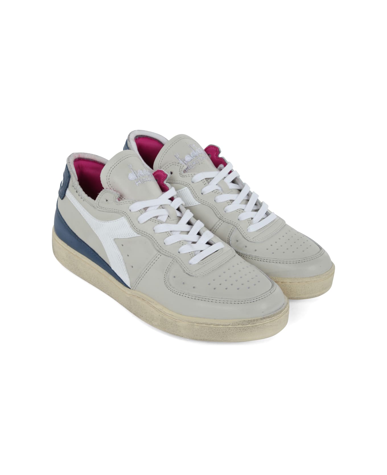 Diadora Mi Basket Row Cut Sneaker - Light Grey