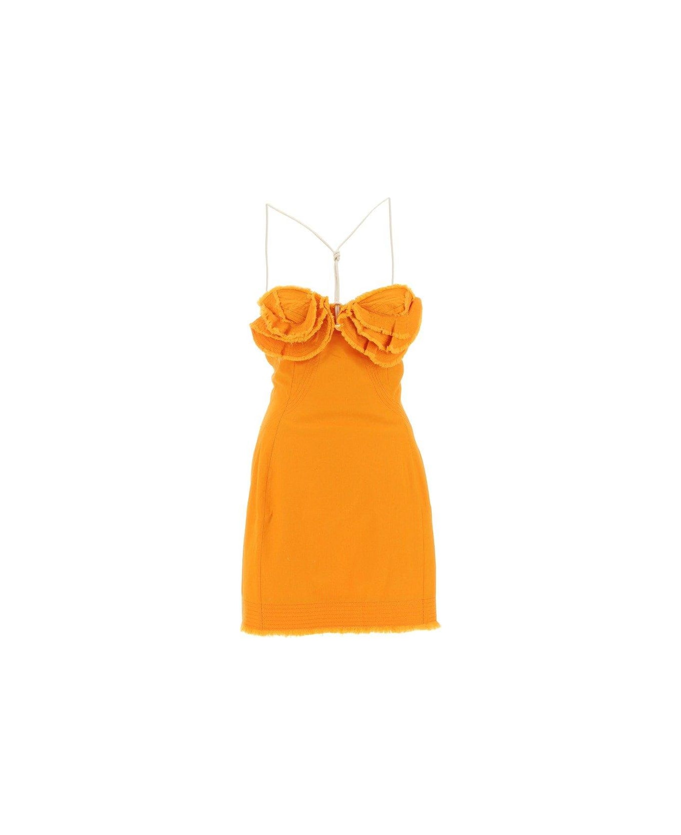 Jacquemus La Robe Artichaut Mini Dress - Orange ワンピース＆ドレス