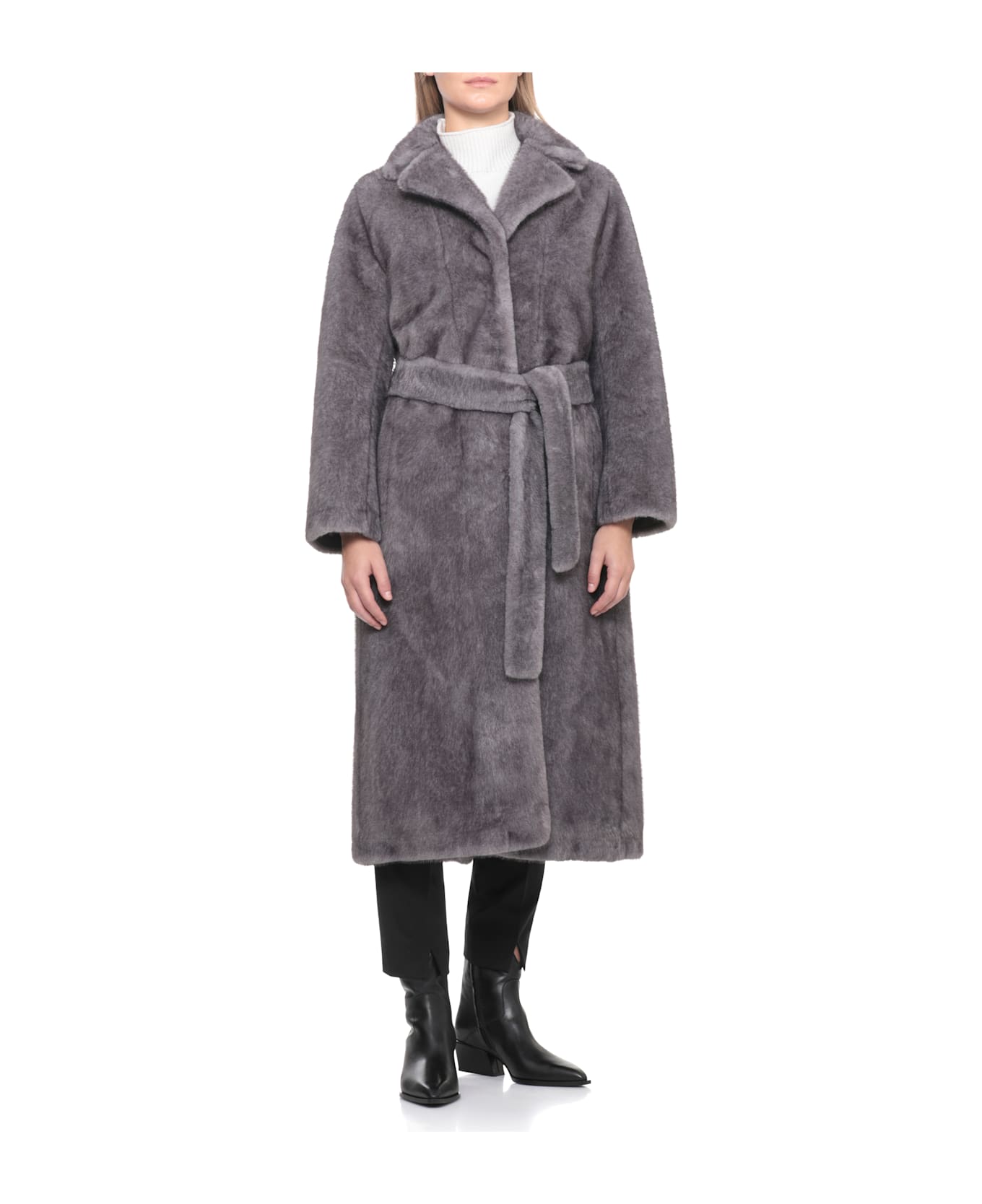 Valentini 1972 Synth Fur Coat - Grey