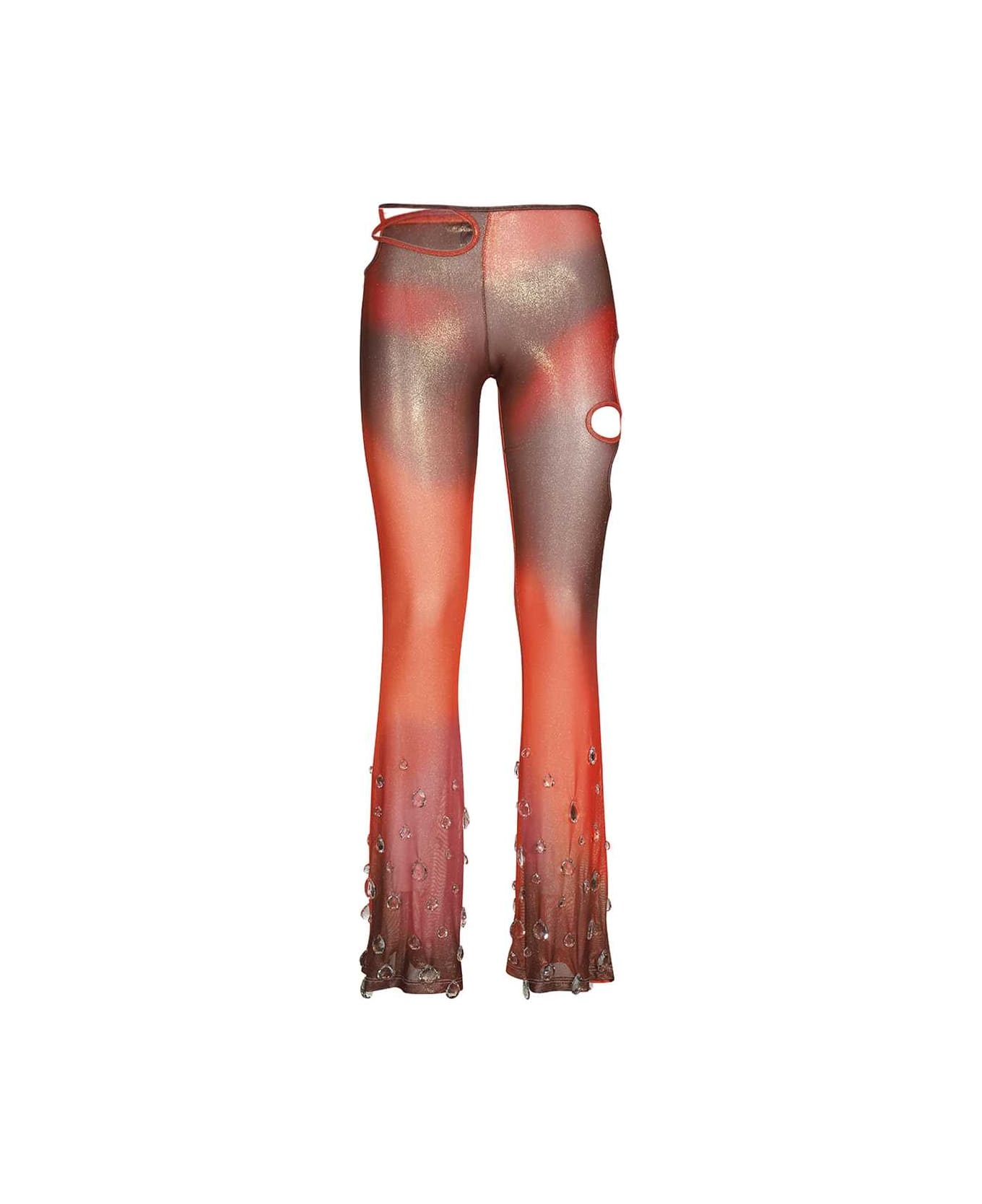 GCDS Flared Trousers - Multicolor
