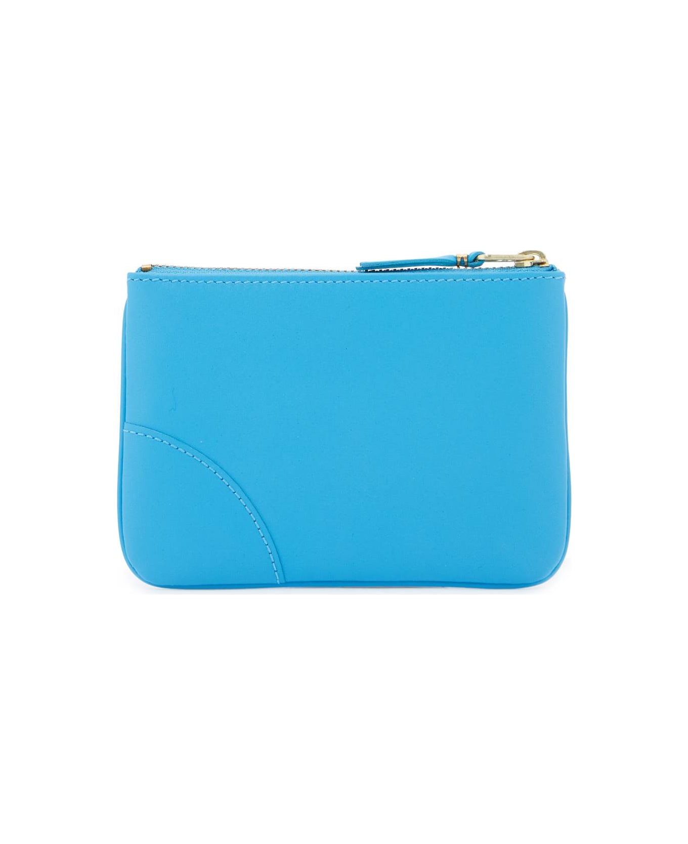 Comme des Garçons Wallet 'classic Leather Mini Pouch For Everyday - BLUE (Light blue)