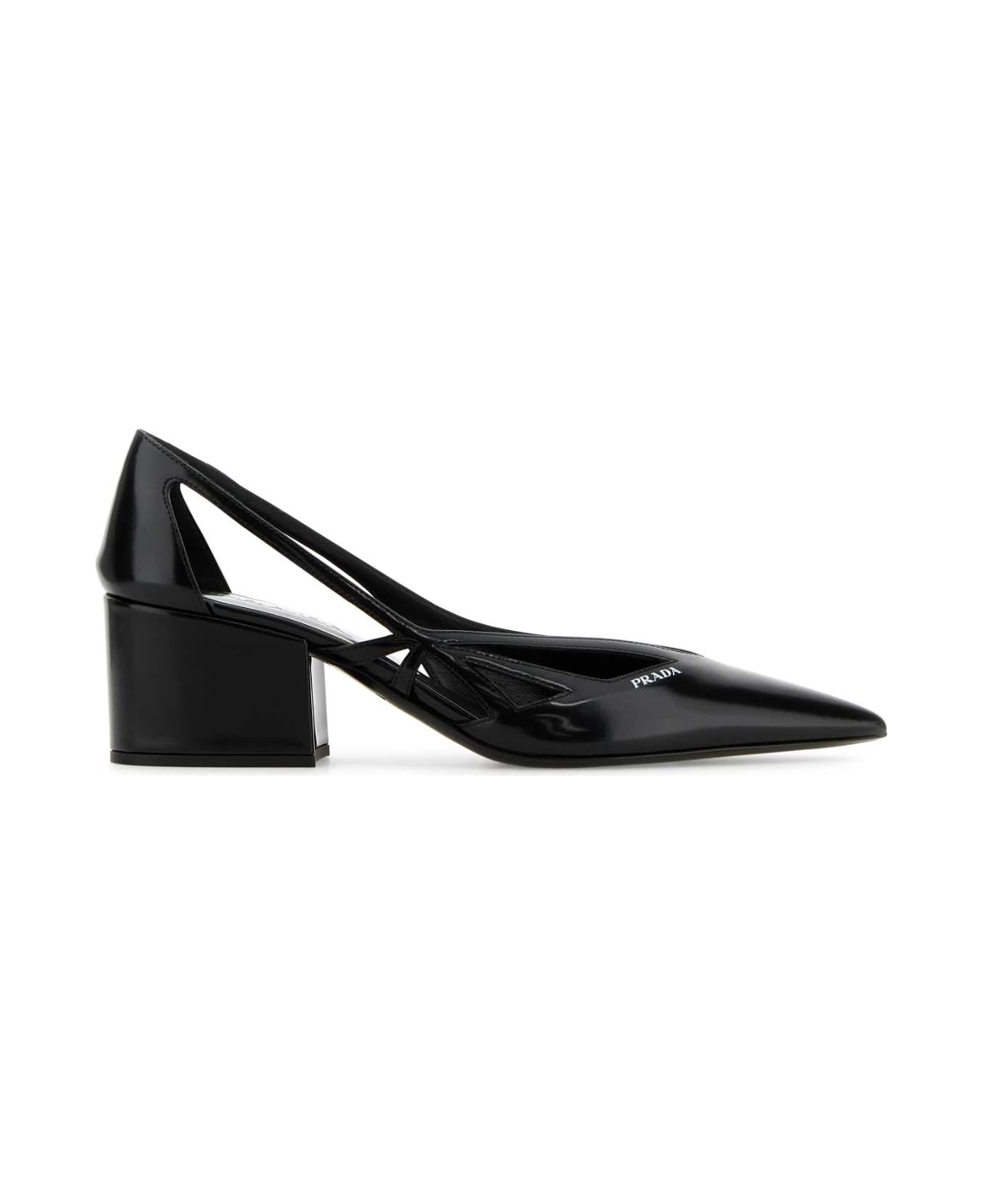 Prada Black Leather Pumps - Black