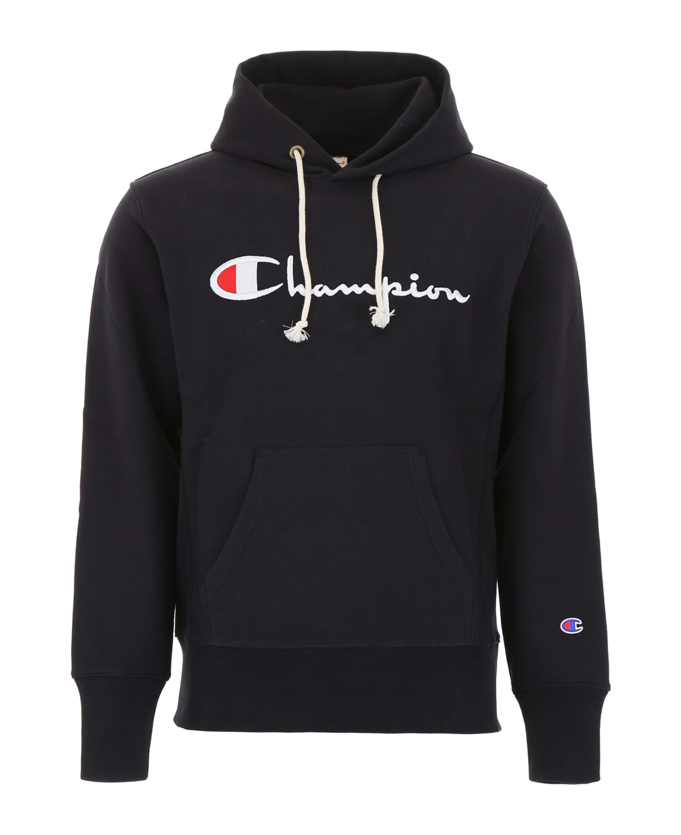 Champion Large Logo Hoodie - NBK BLACK (Black)