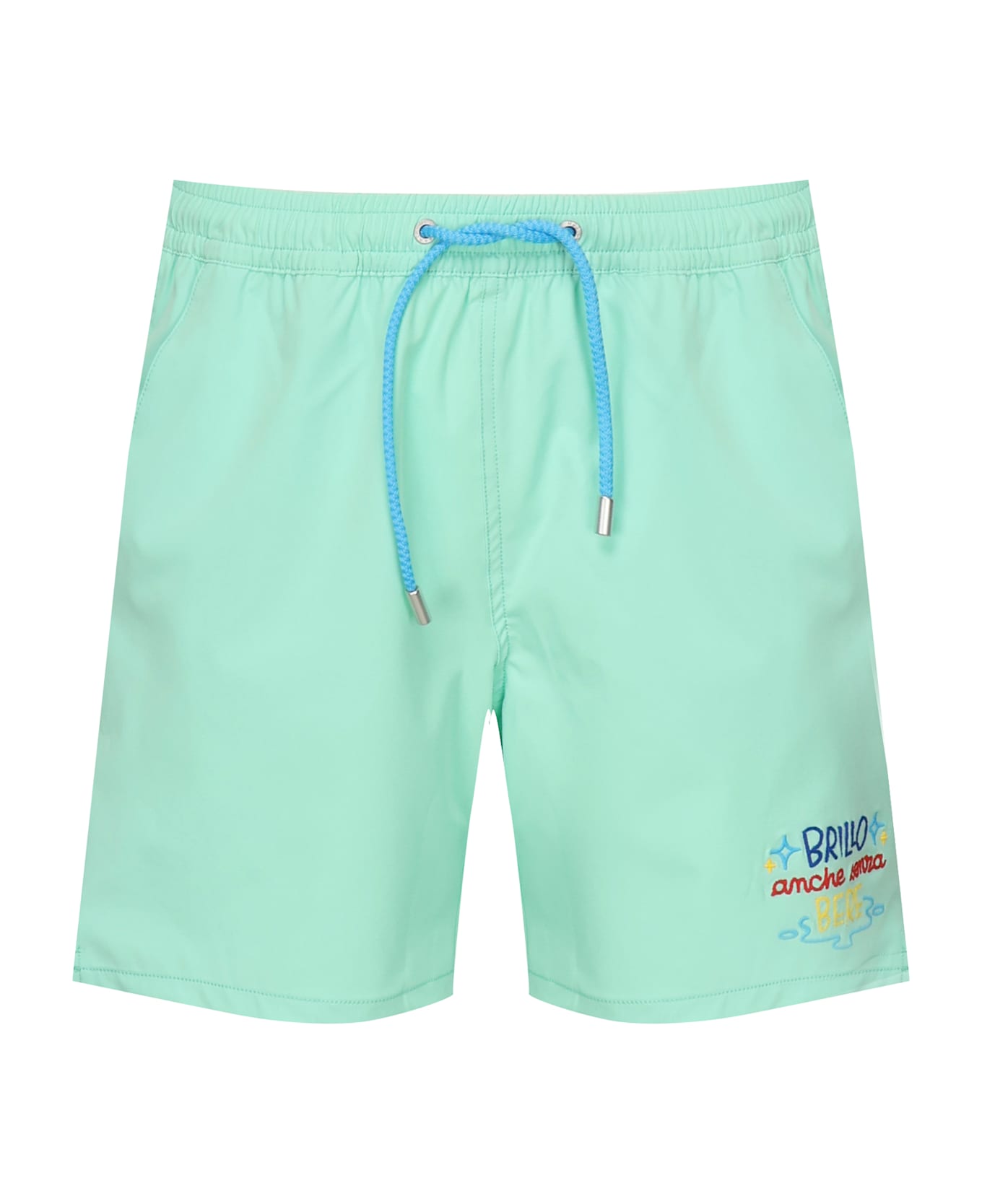 MC2 Saint Barth Embroidered Swimsuit - MINT GREEN