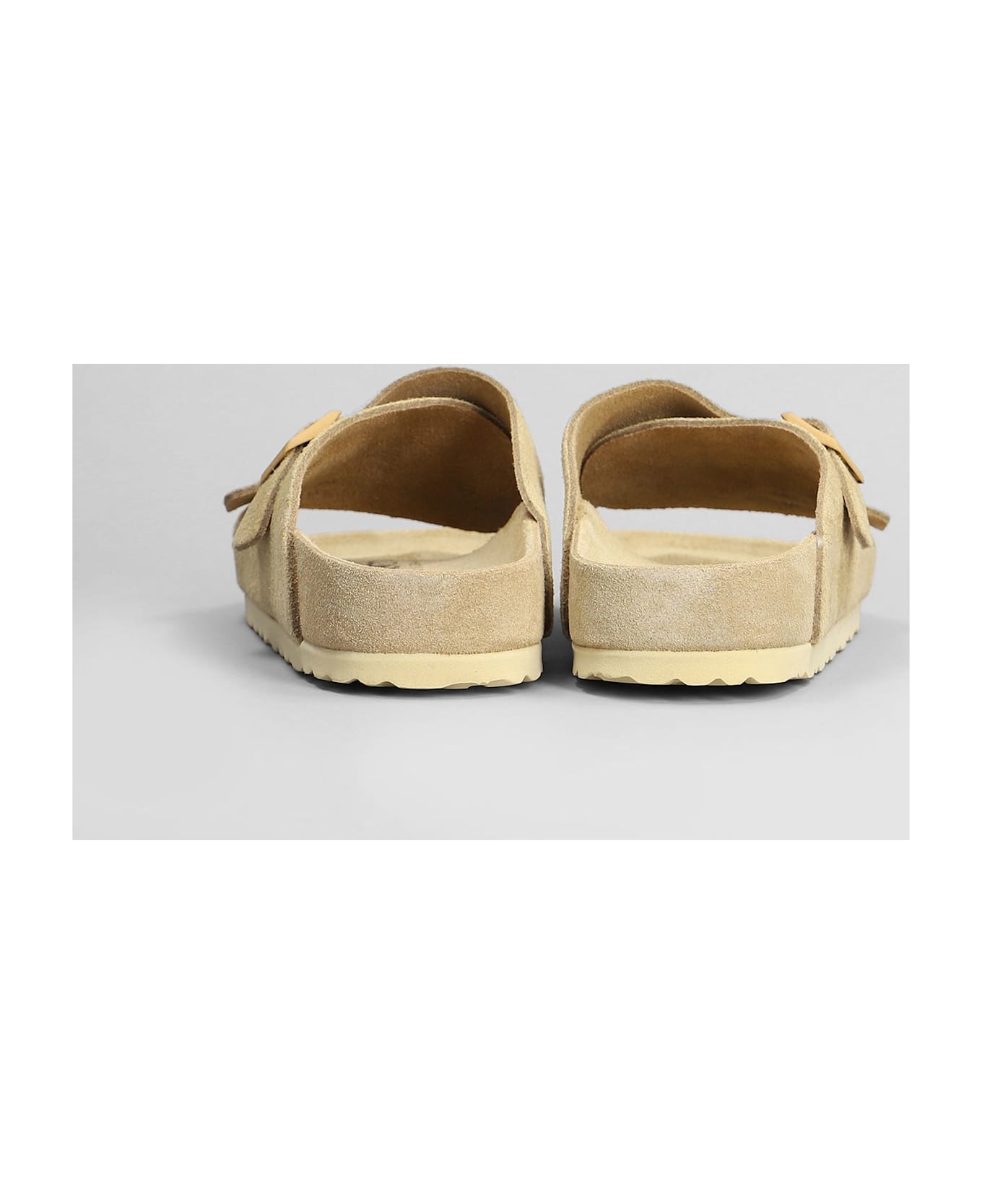 Birkenstock Zurich Exquisite Flats In Beige Suede - beige