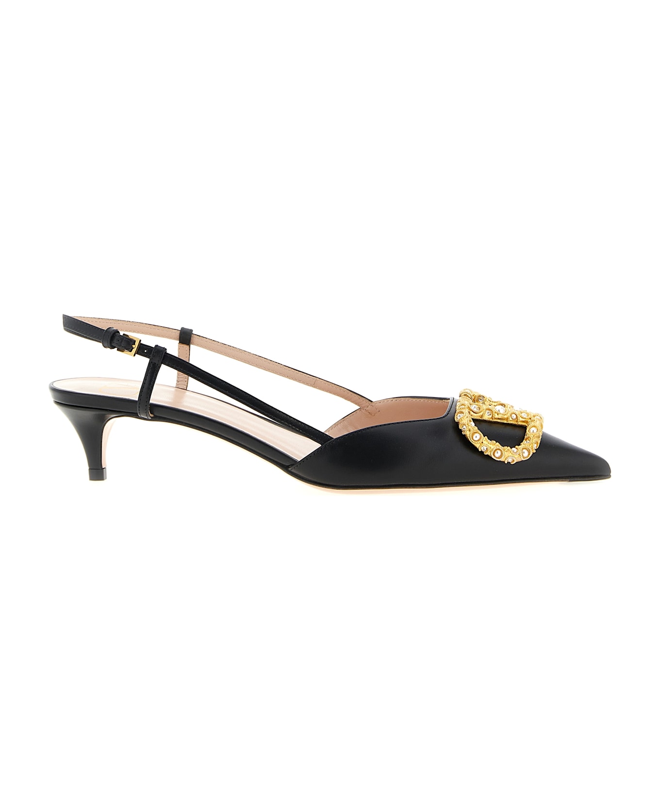Valentino Garavani Slingback Valentino Garavani Vlogo Signature - Black  
