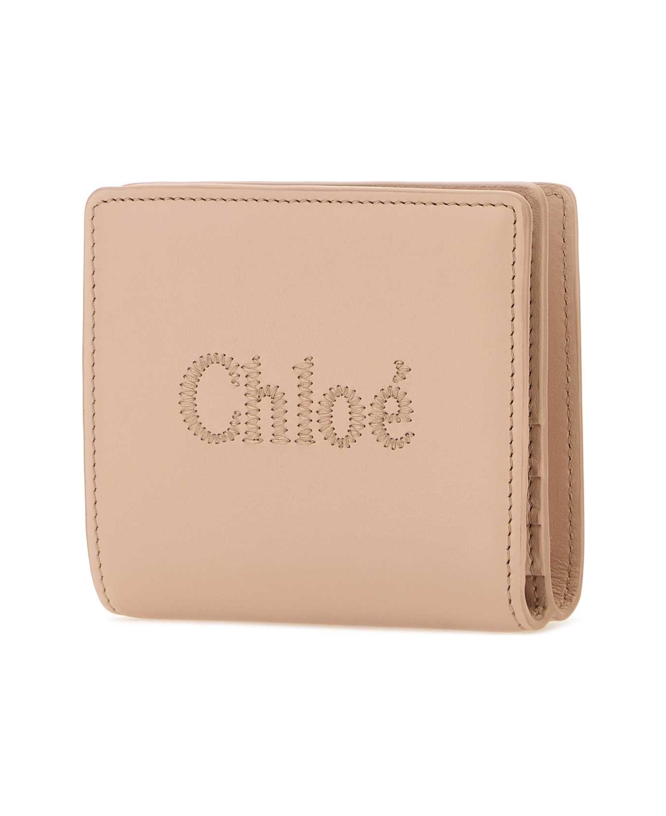 Chloé Skin Pink Leather Wallet - CEMENTPINK 財布