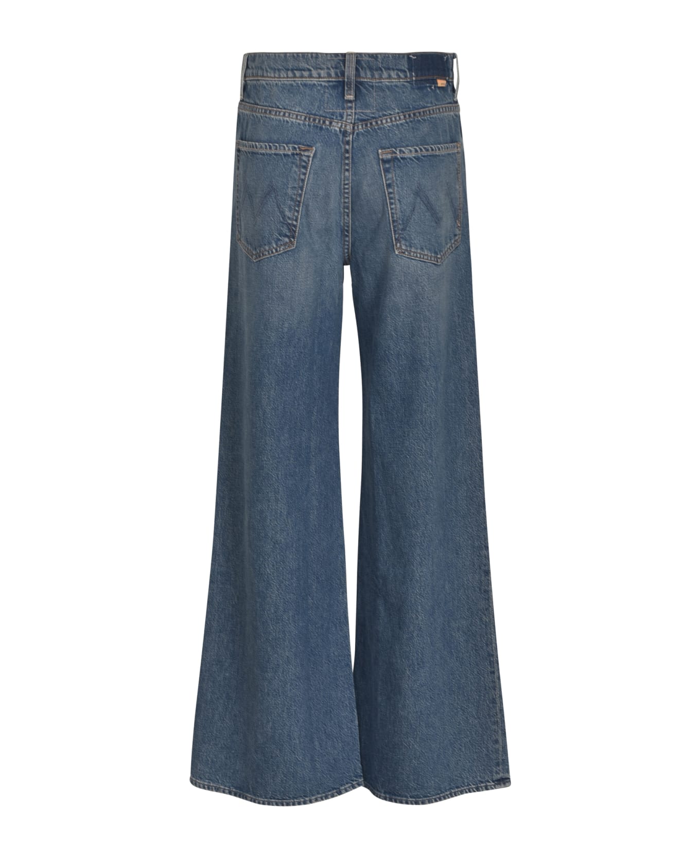 Mother Straight Buttoned Jeans - Stonewash