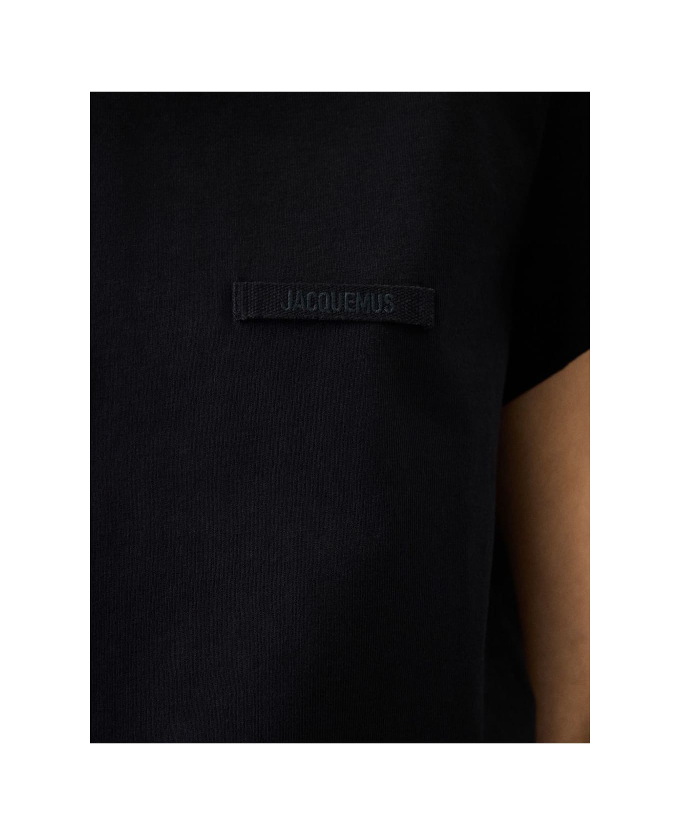Jacquemus Le T-shirt Gros Grain - Black