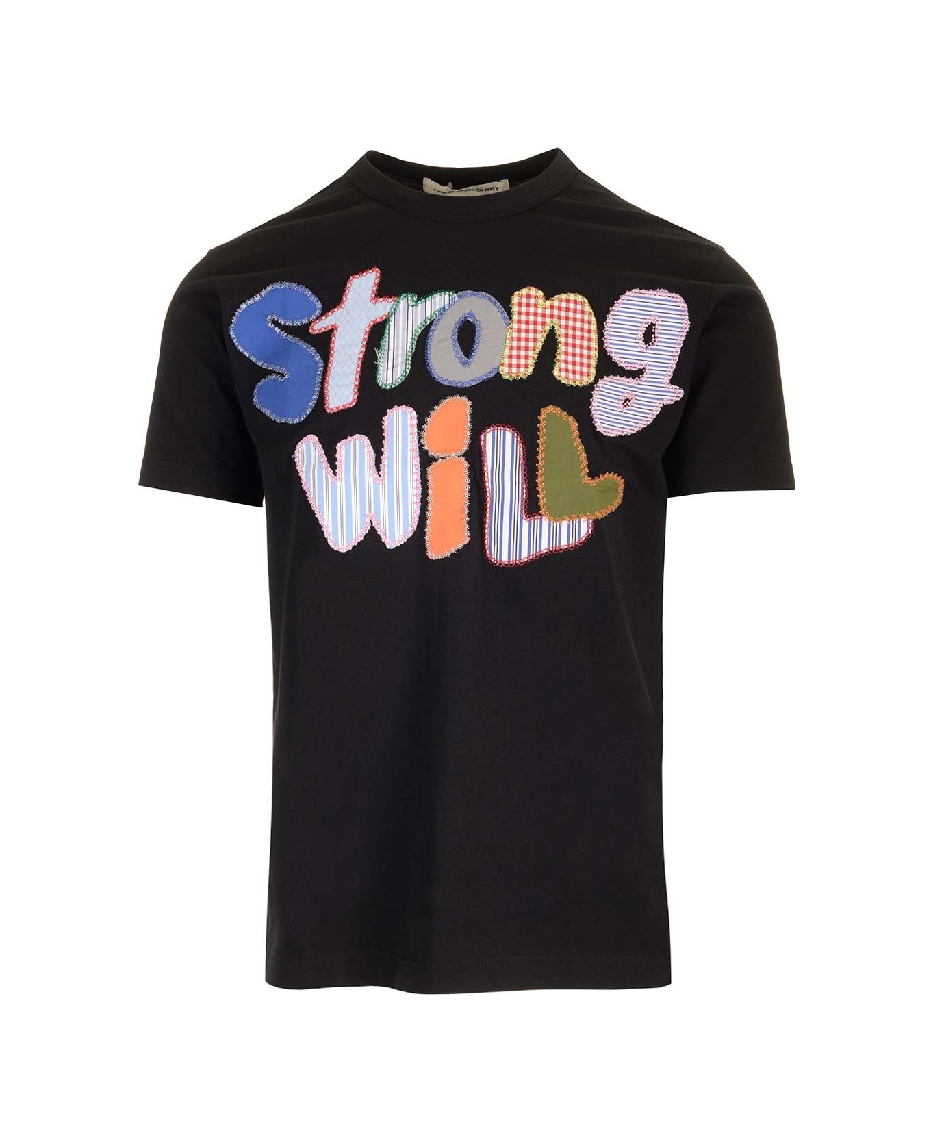 Comme des Garçons Shirt Cotton Crew Neck T-shirt - Black