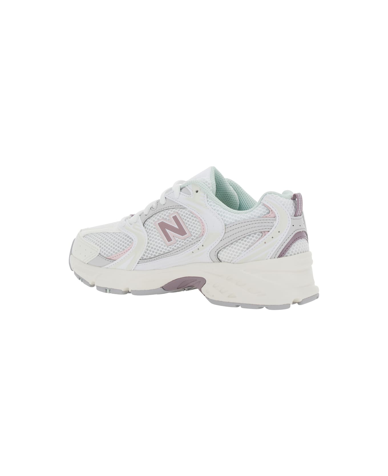 New Balance '530' White Sneaker With Mesh Design And Side Logo In Tech Fabric And Mesh Unisex - White
