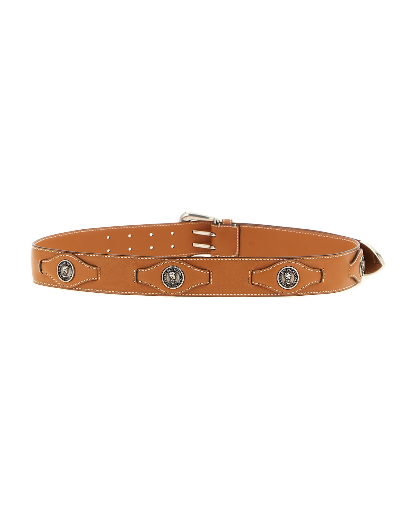 Ermanno Scervino Logo Coin Belt - Brown