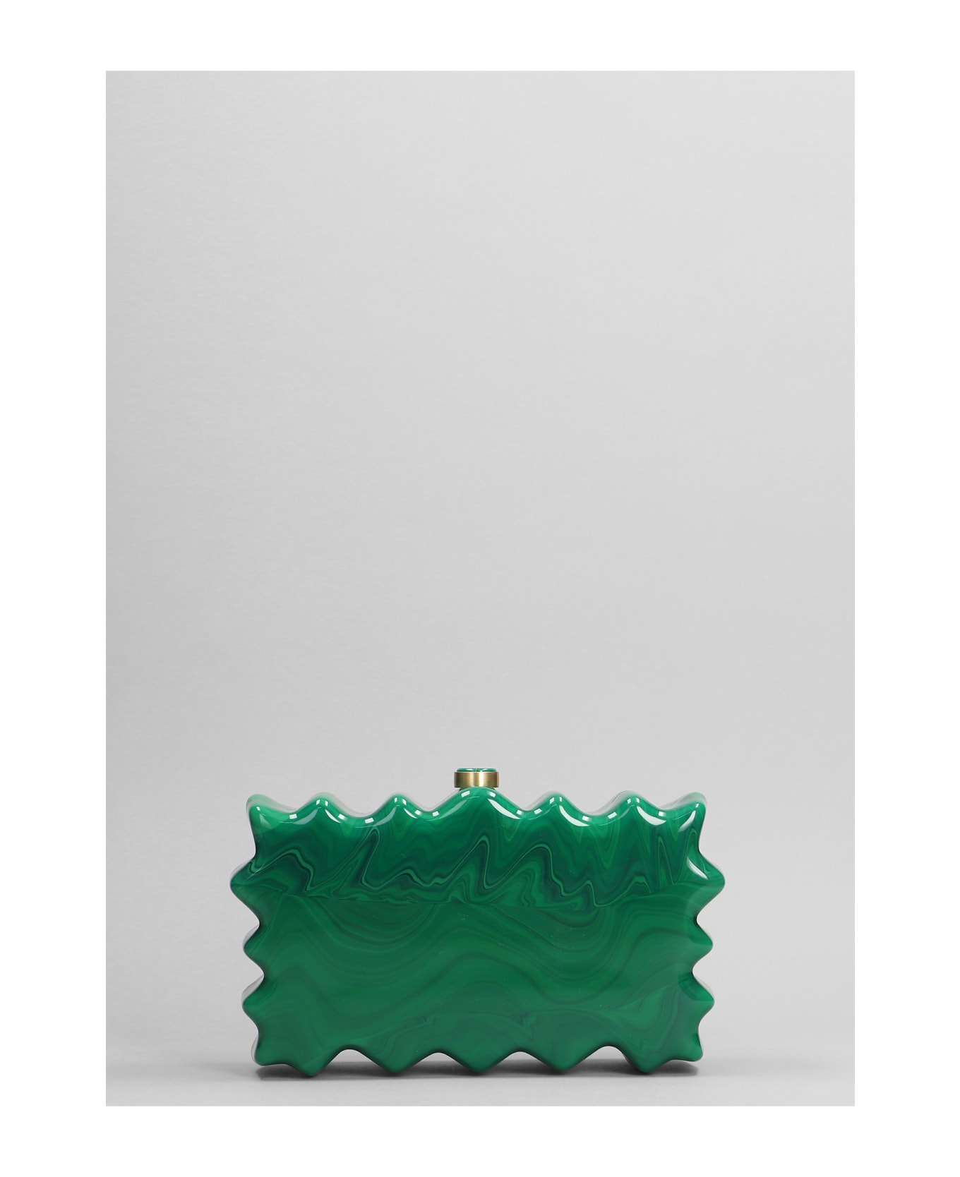 Cult Gaia Paloma Clutch In Green Acrylic - green トラベルバッグ