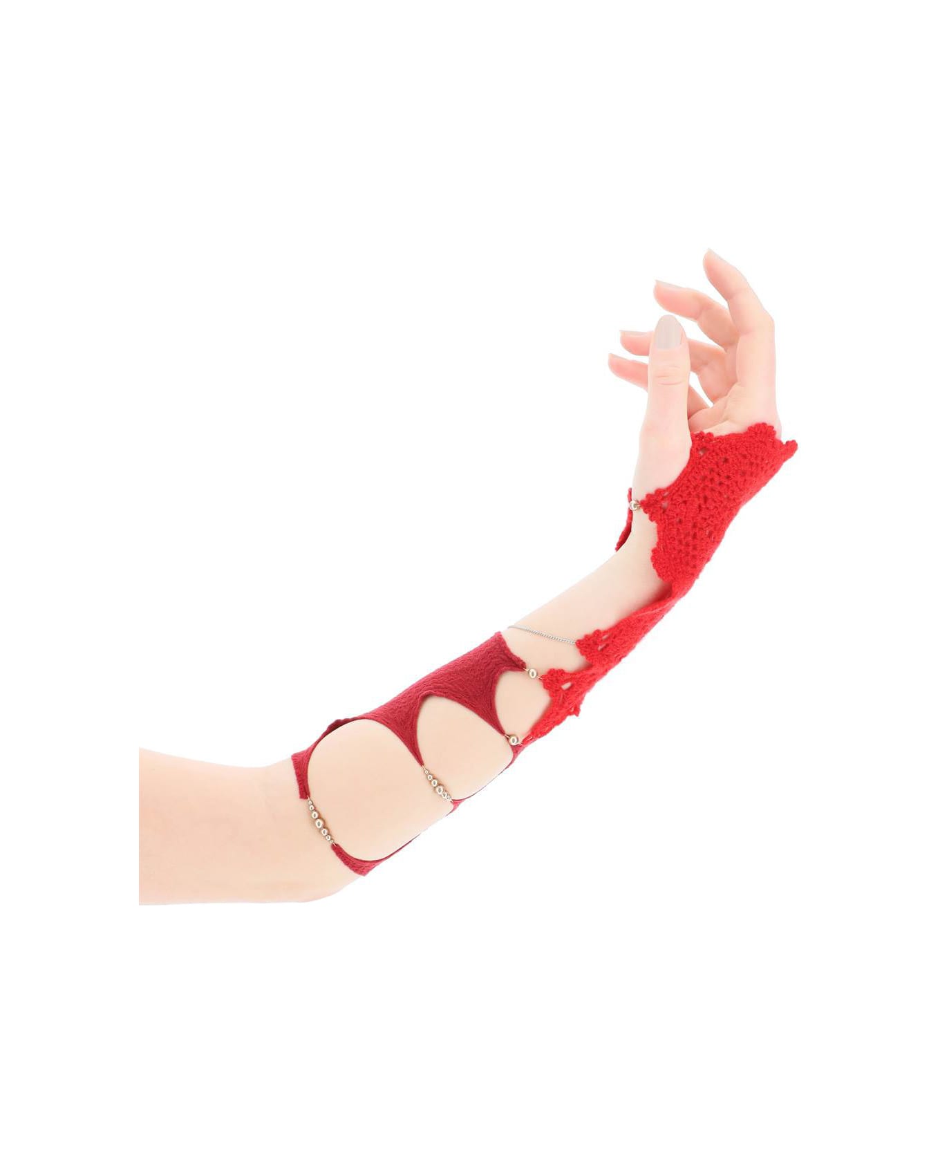 Rui Crochet Single Sleeve - MERLOT (Red)