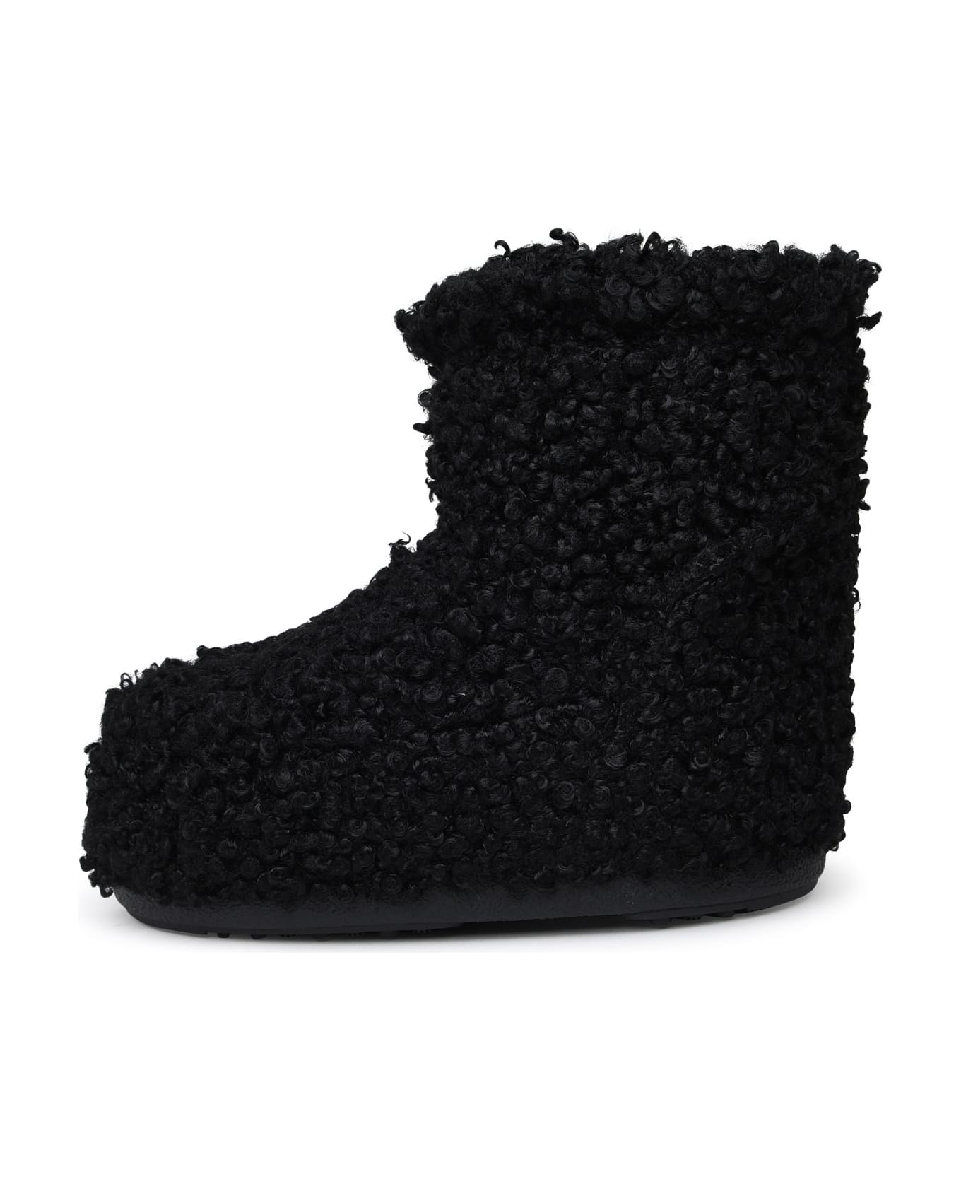 Moon Boot 'low-top Icon Faux' Black Polyester Boots - Black