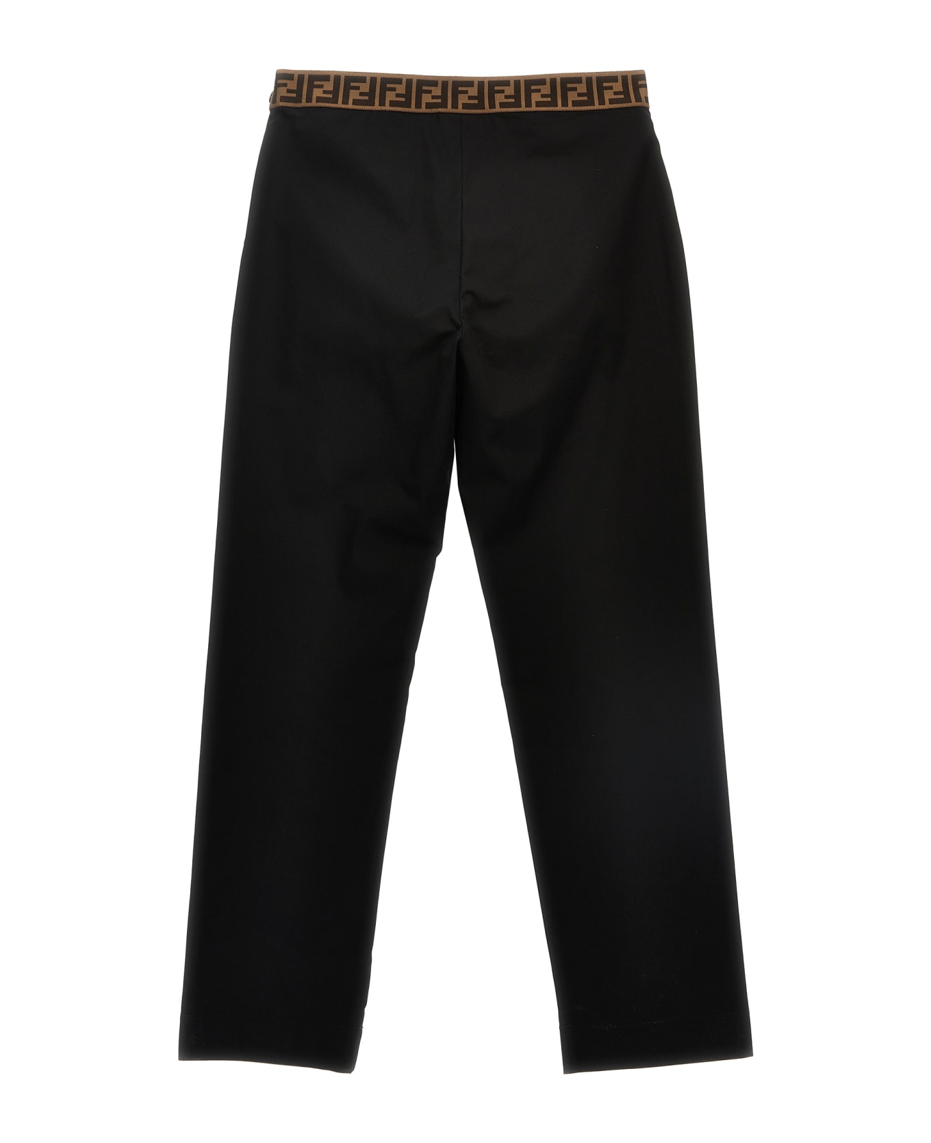 Fendi Logo Band Pants - Black ボトムス