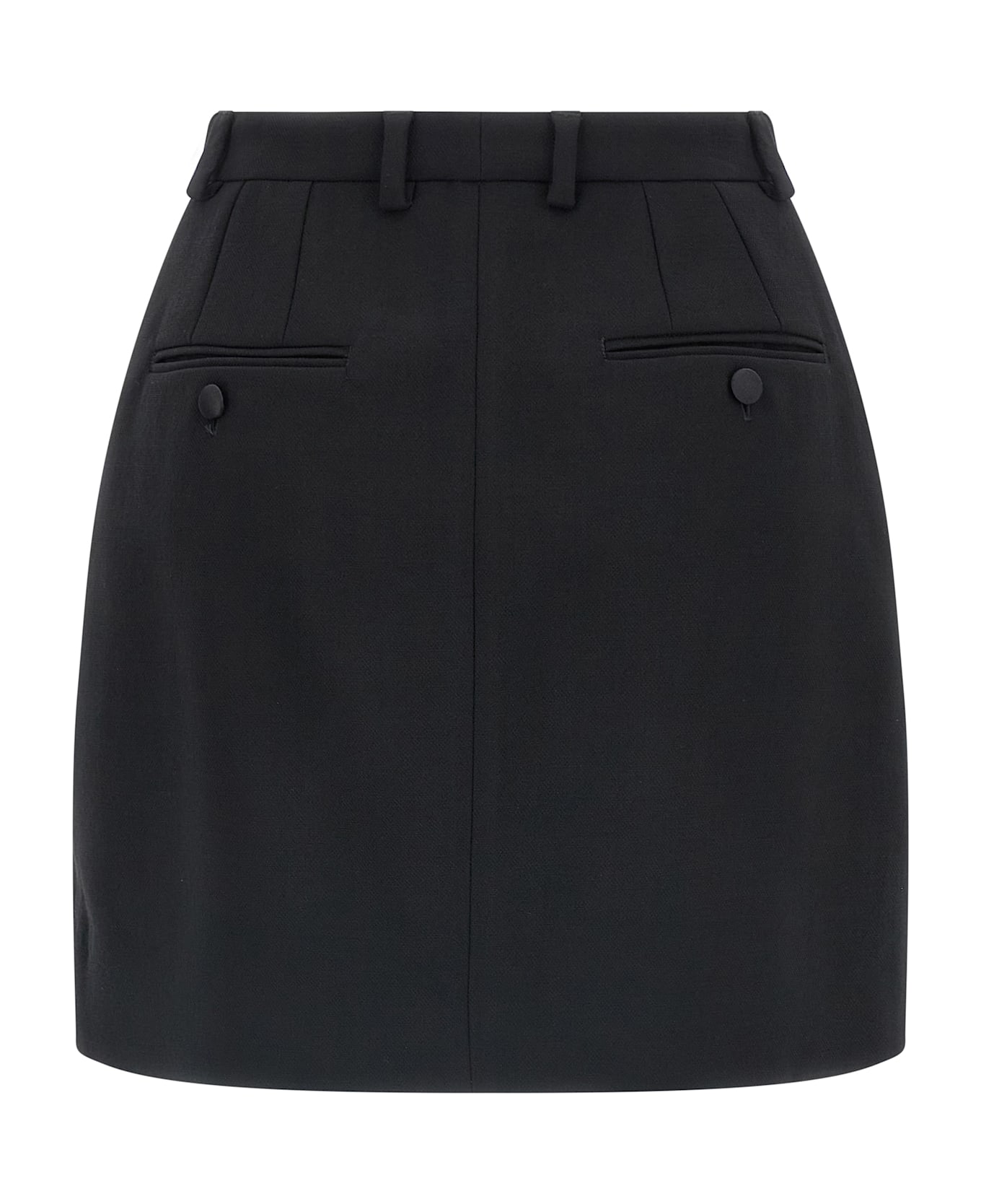 Dolce 
Gabbana Wool Crêpe Skirt - Black  