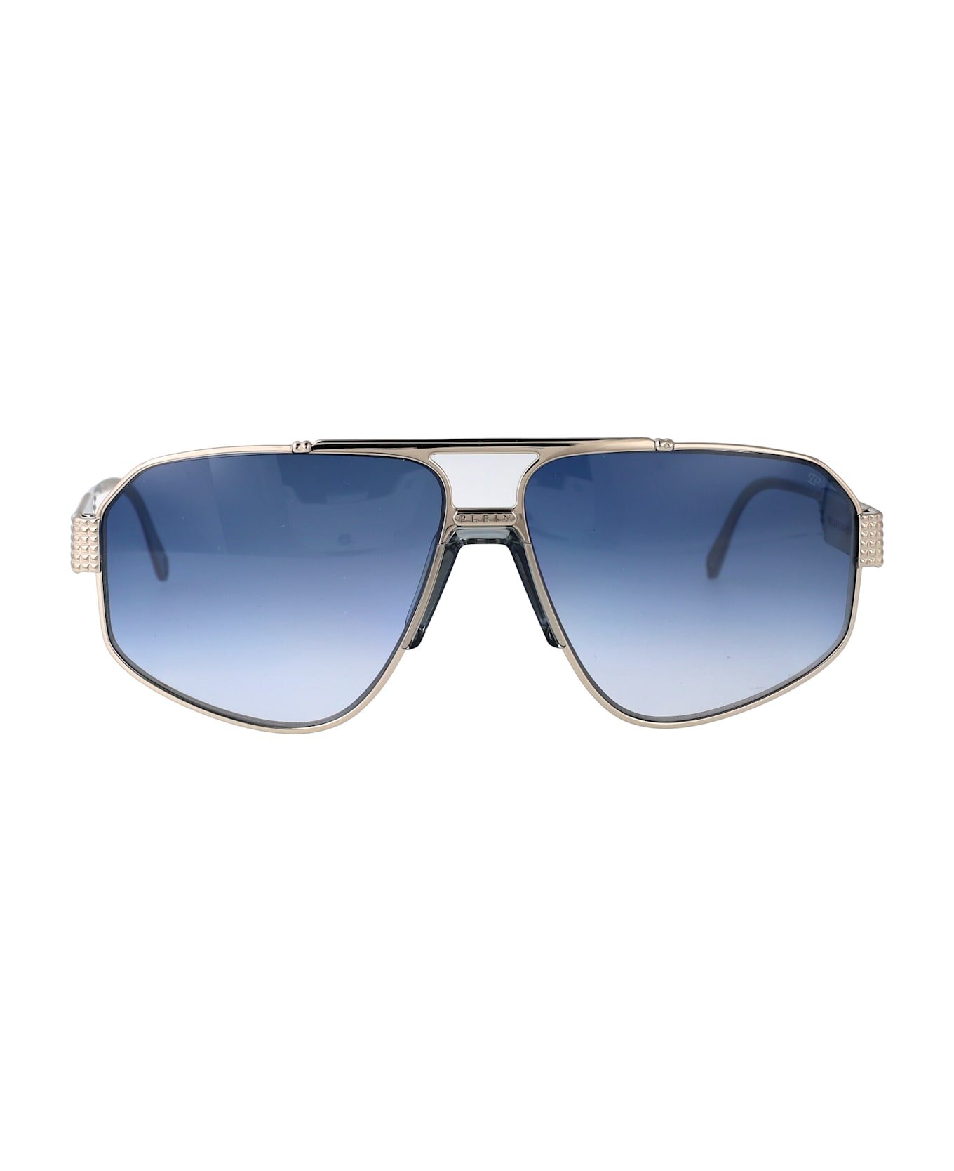 Philipp Plein Plein Rock Superhero Sunglasses - SILVER BLUE