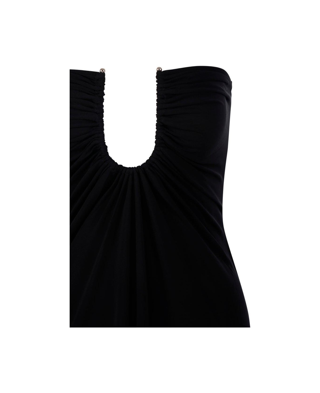 Christopher Esber Ruched Strapless Dress - BLACK