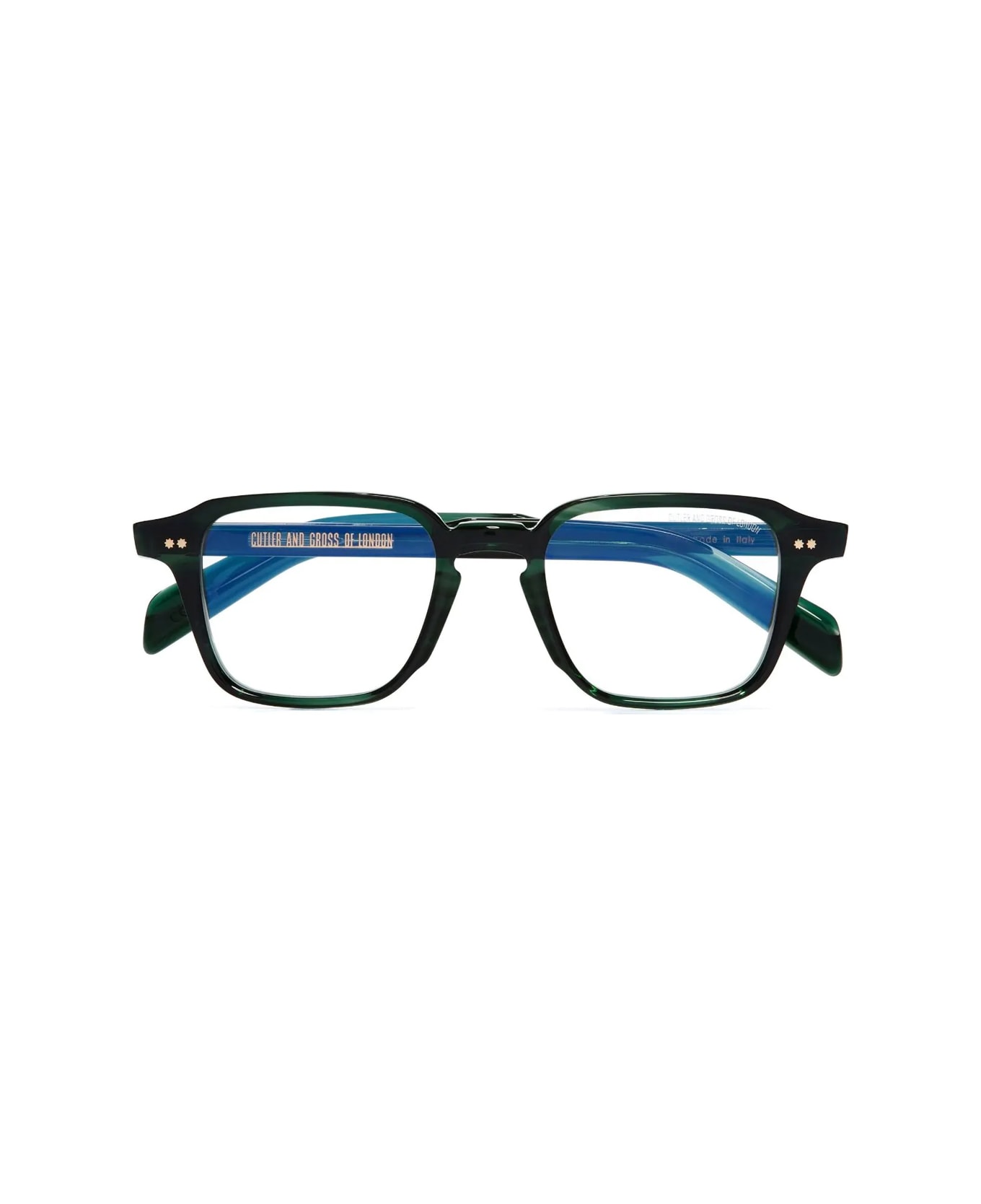 Cutler and Gross Gr07 03 Striped Dark Green Glasses - Verde