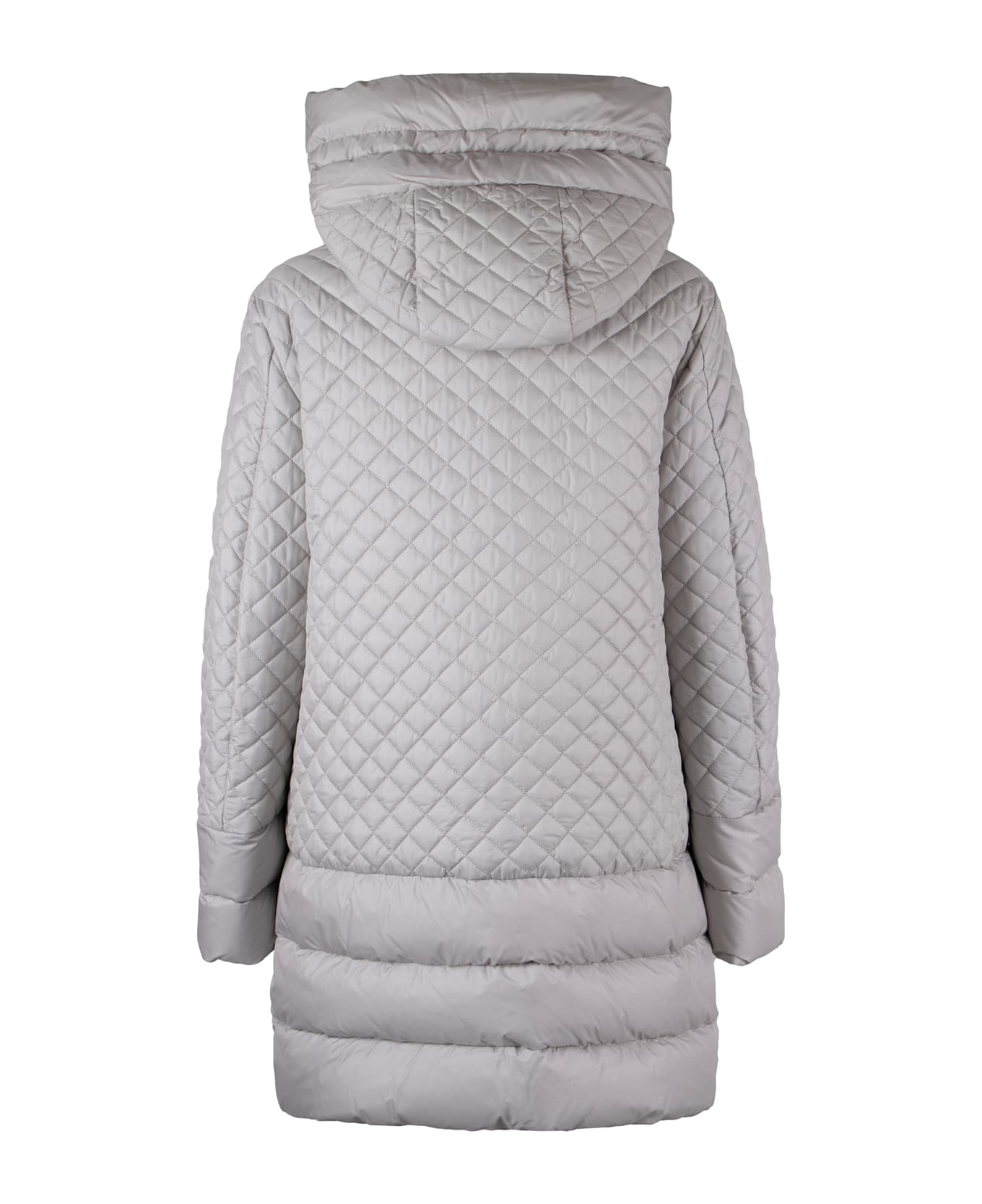 Moorer Leonie Long Down Jacket - grey