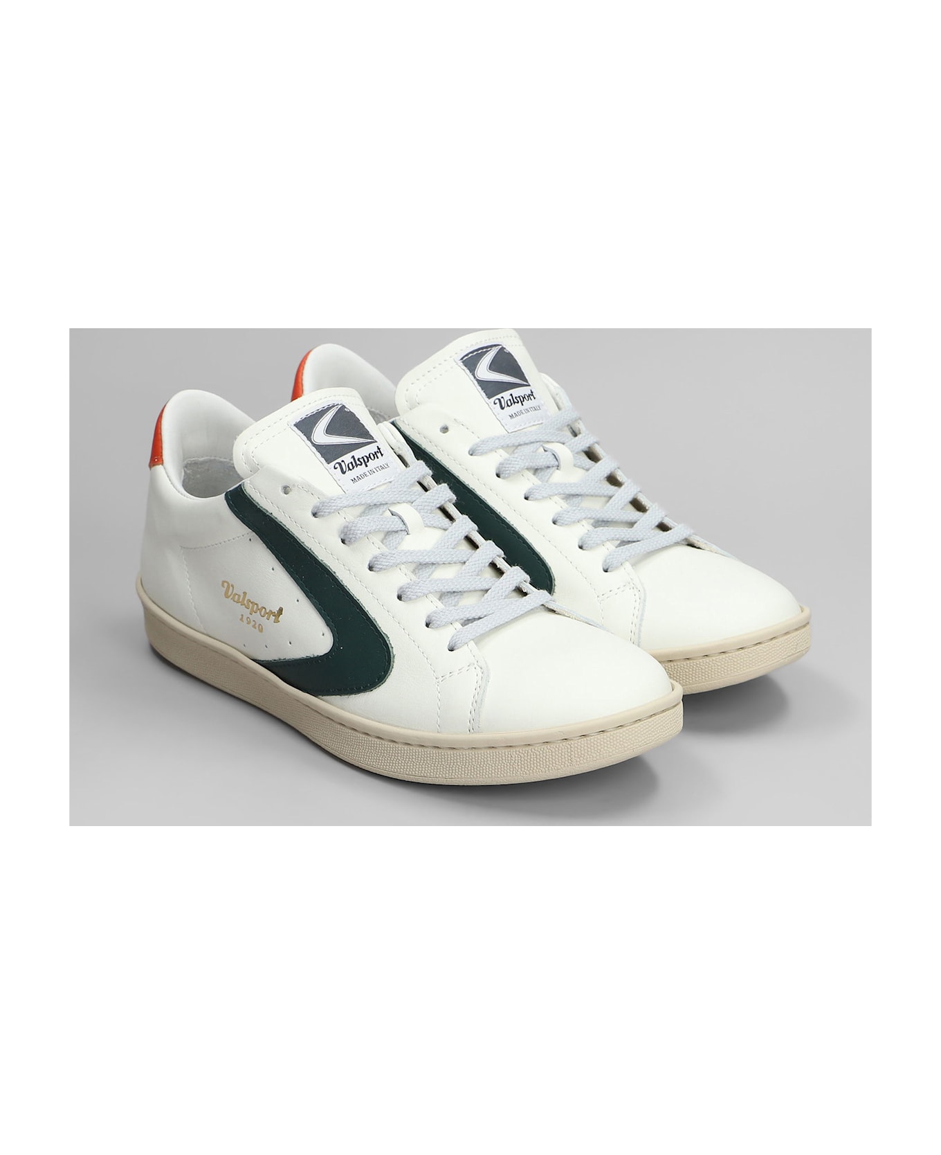 Valsport Tournament Sneakers In White Leather - white スニーカー