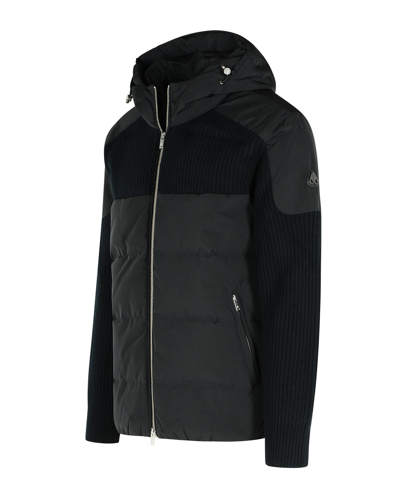 Moose Knuckles Black Wool Jacket - black