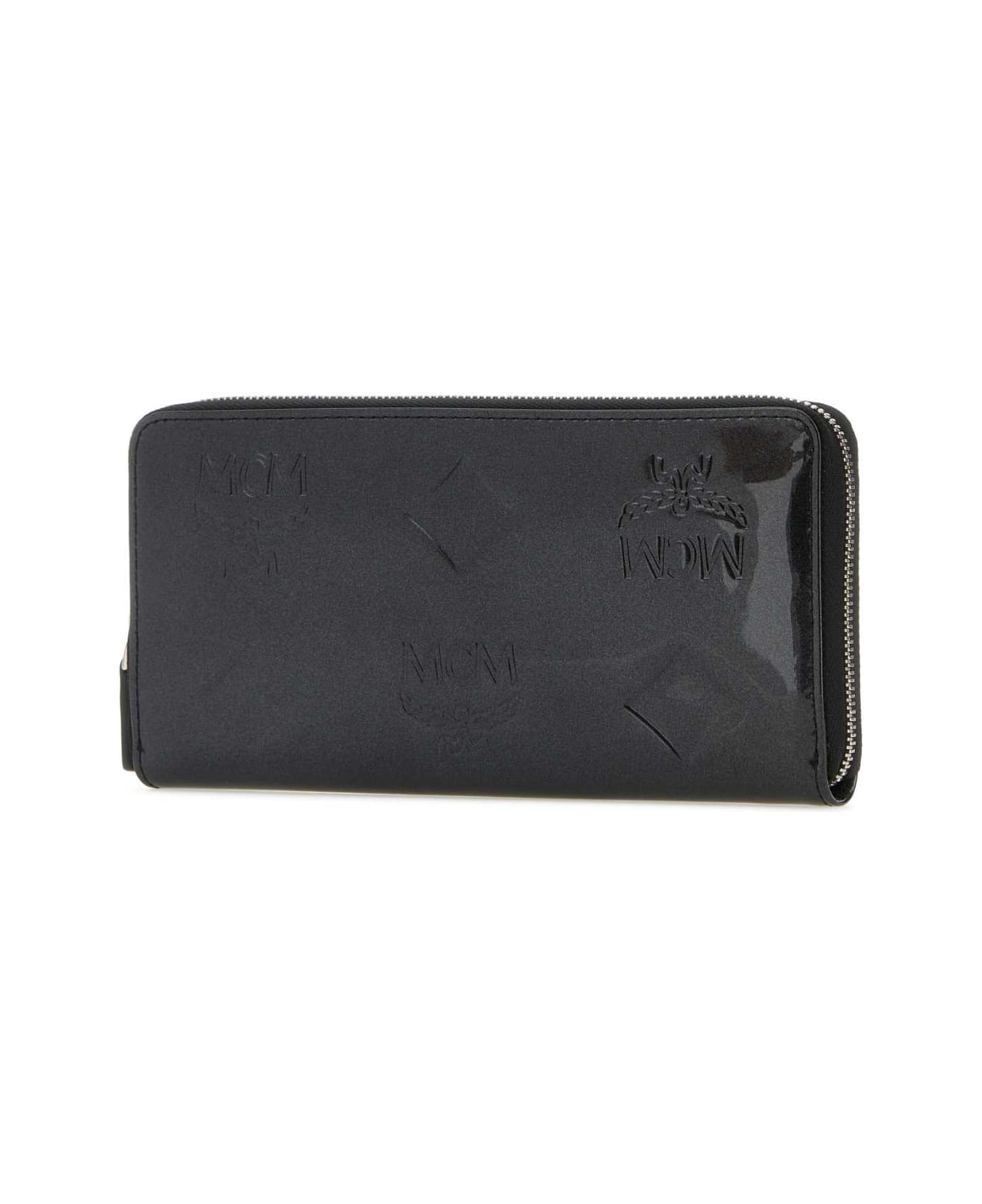MCM Black Leather Wallet - BLACK 財布