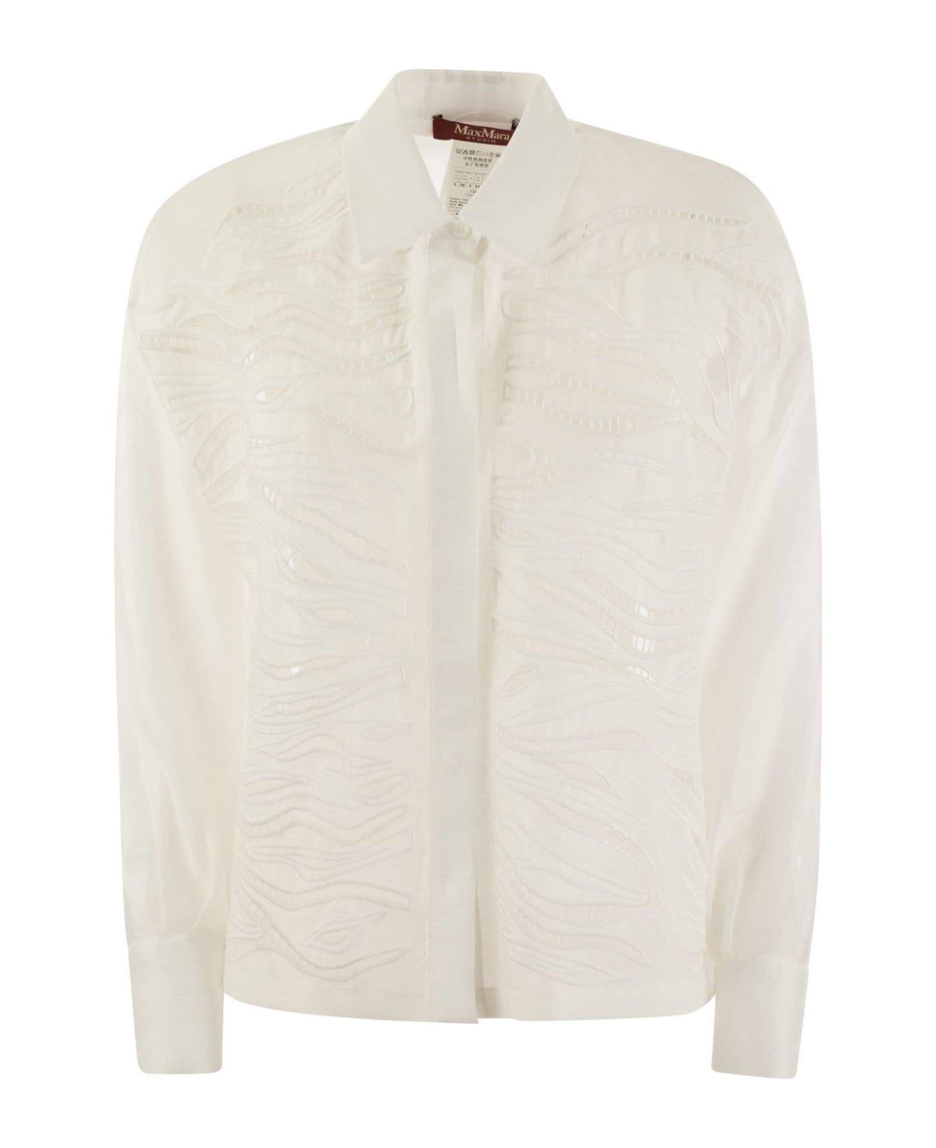 Max Mara Studio Buttoned Long-sleeved Shirt Max Mara Studio - WHITE