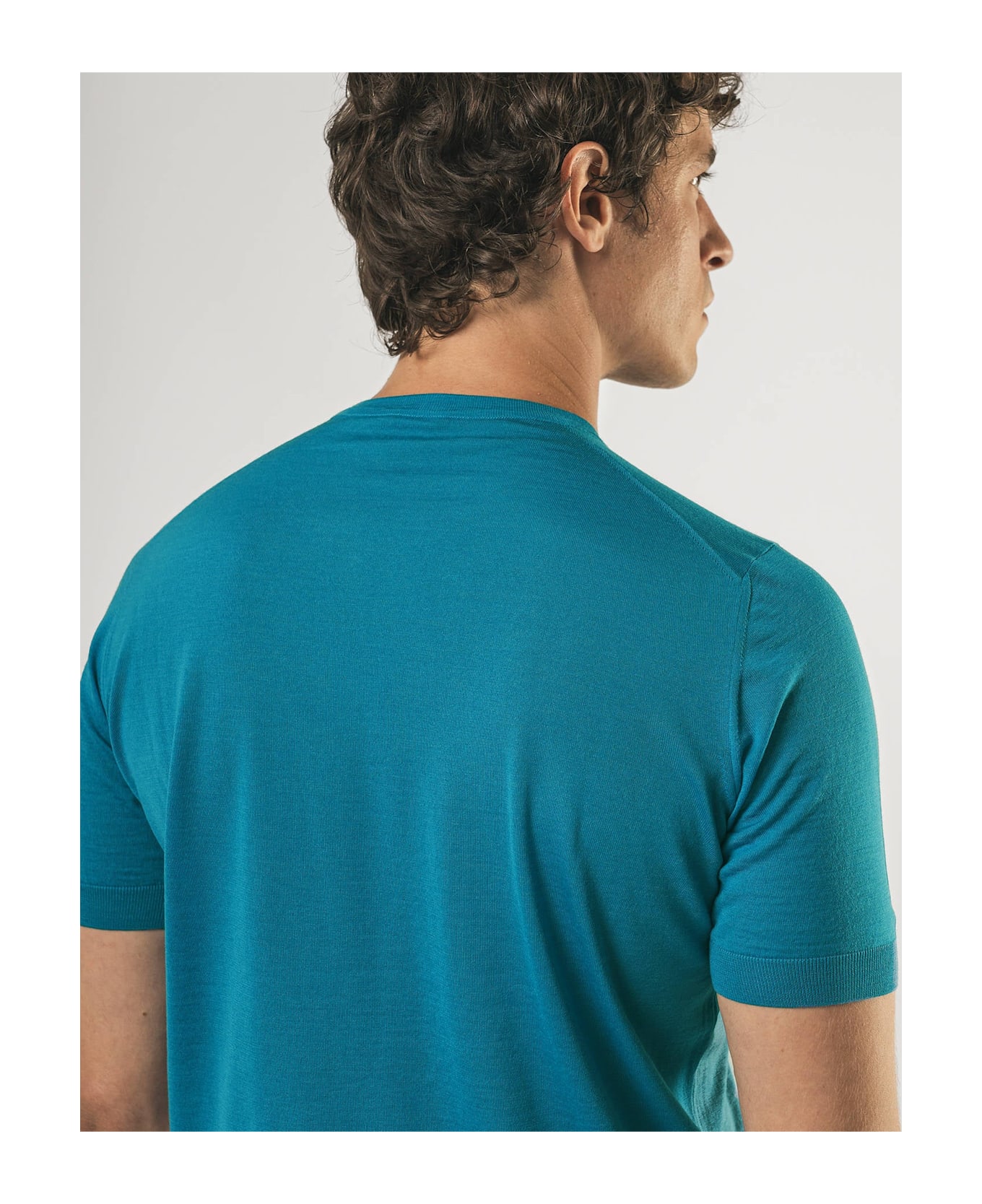 Larusmiani Crewneck Roquebrune T-Shirt - SkyBlue