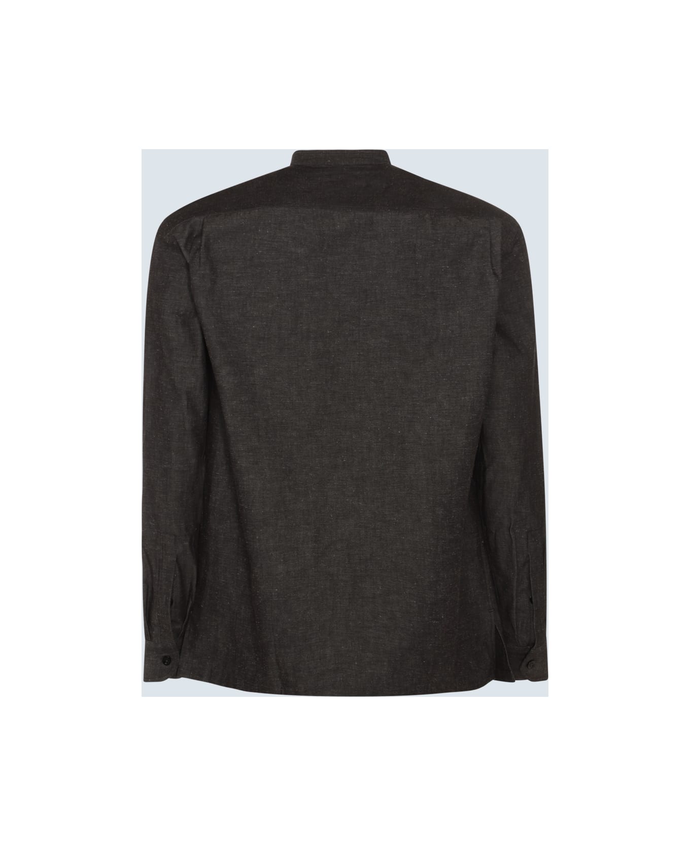 PT01 Black Linen Shirt - Black
