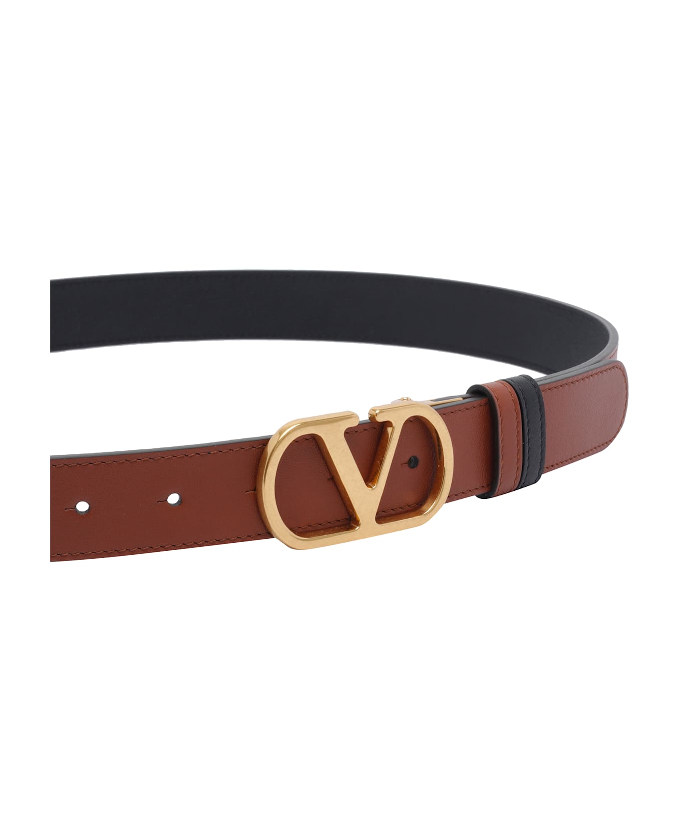Valentino Garavani Reversible Vlogo Signature Belt - Brown
