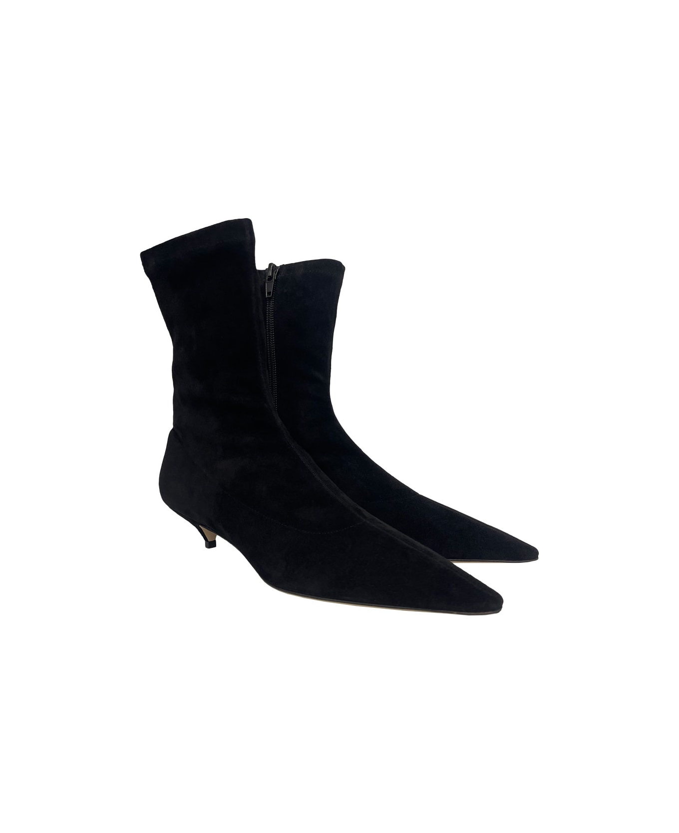 The Row Liisa Kitten Bootie - Blk Black