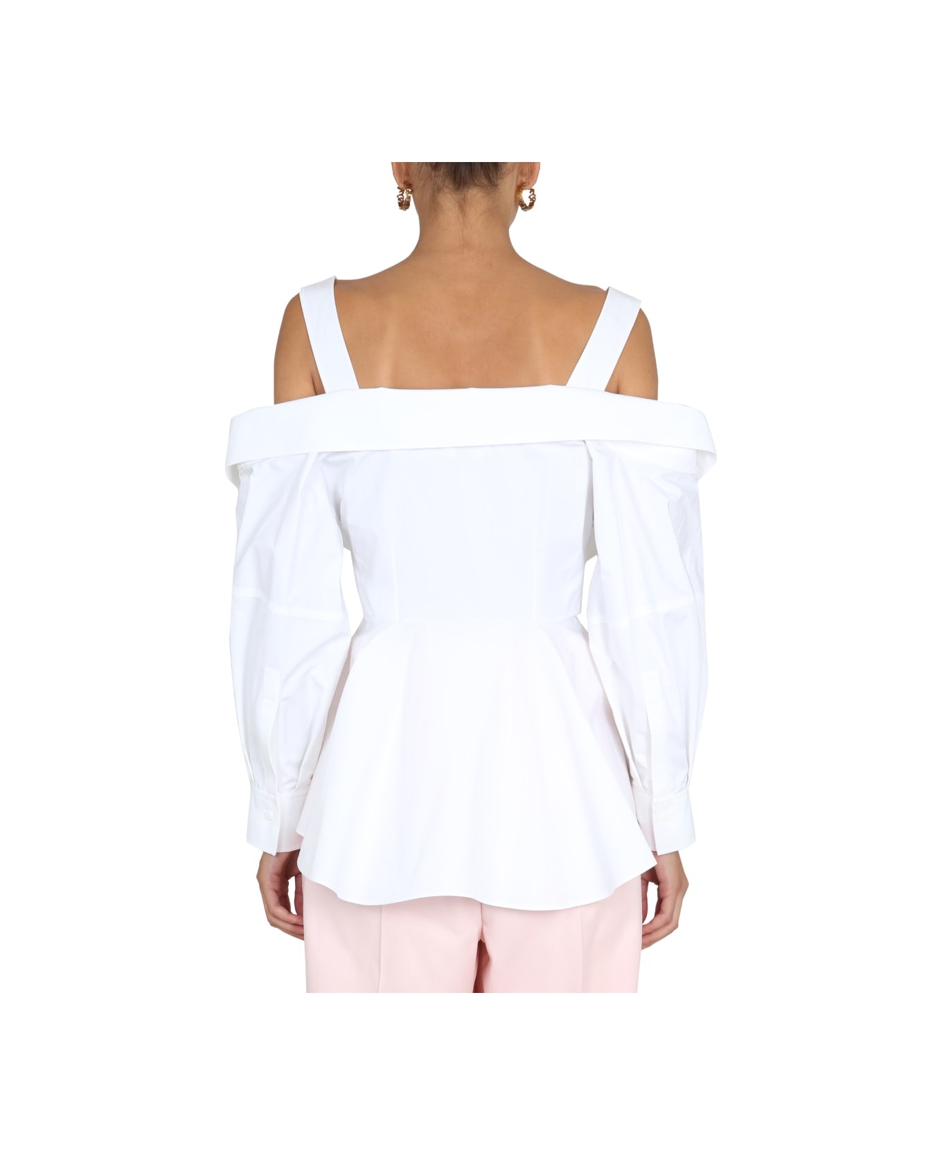 Alexander McQueen Deconstructed Shirt - WHITE シャツ