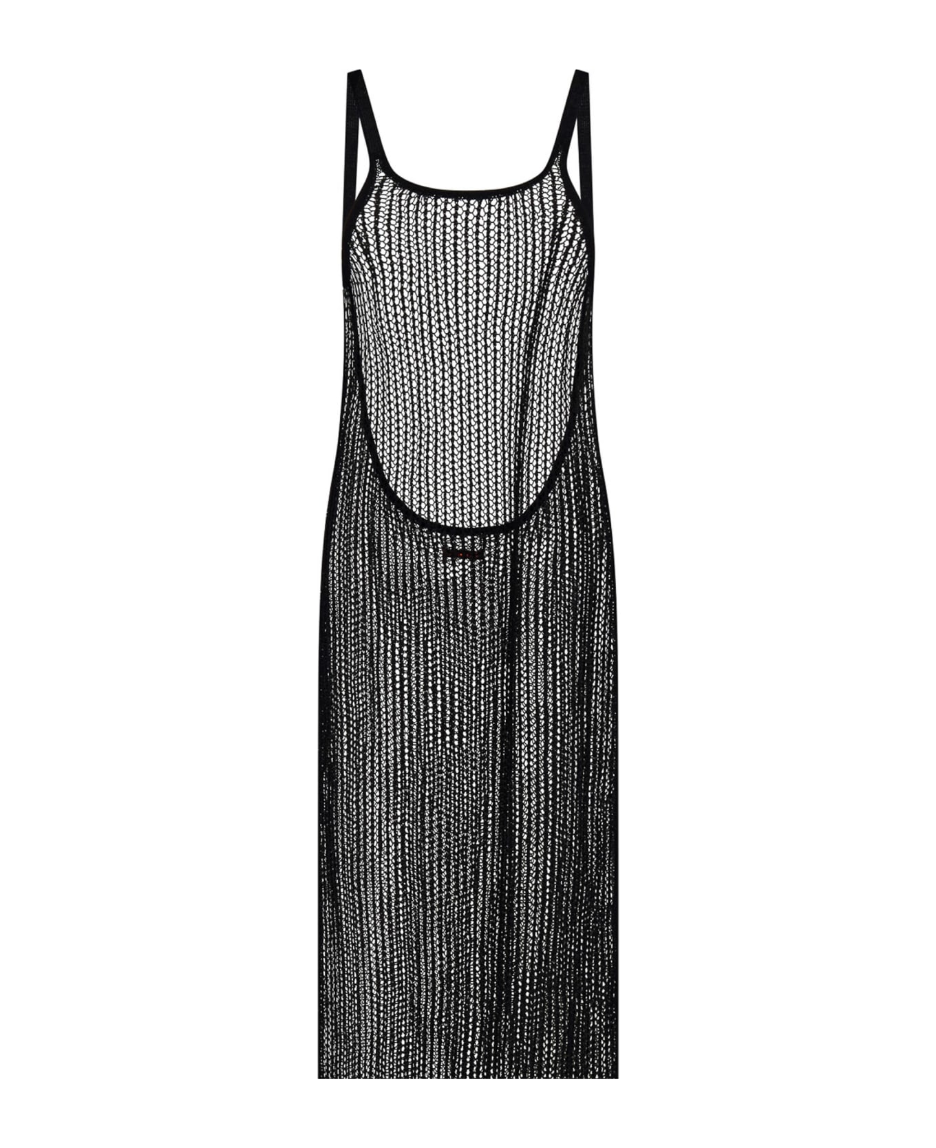 HERON PRESTON Dress In Black Cotton - black ワンピース＆ドレス