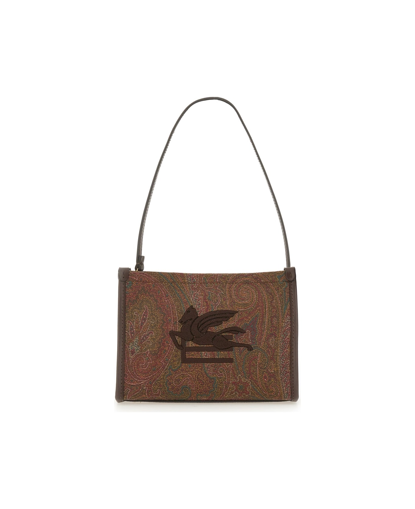 Etro Pouch "arnica" With Pegasus - BROWN