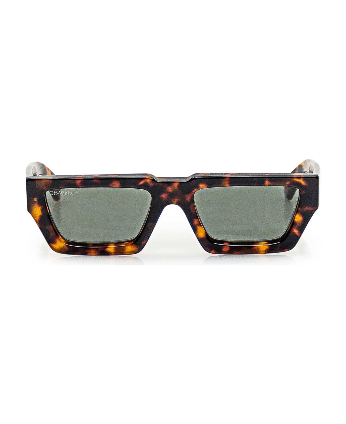 Off-White Manchester Rectangle Frame Sunglasses - 6055 HAVANA