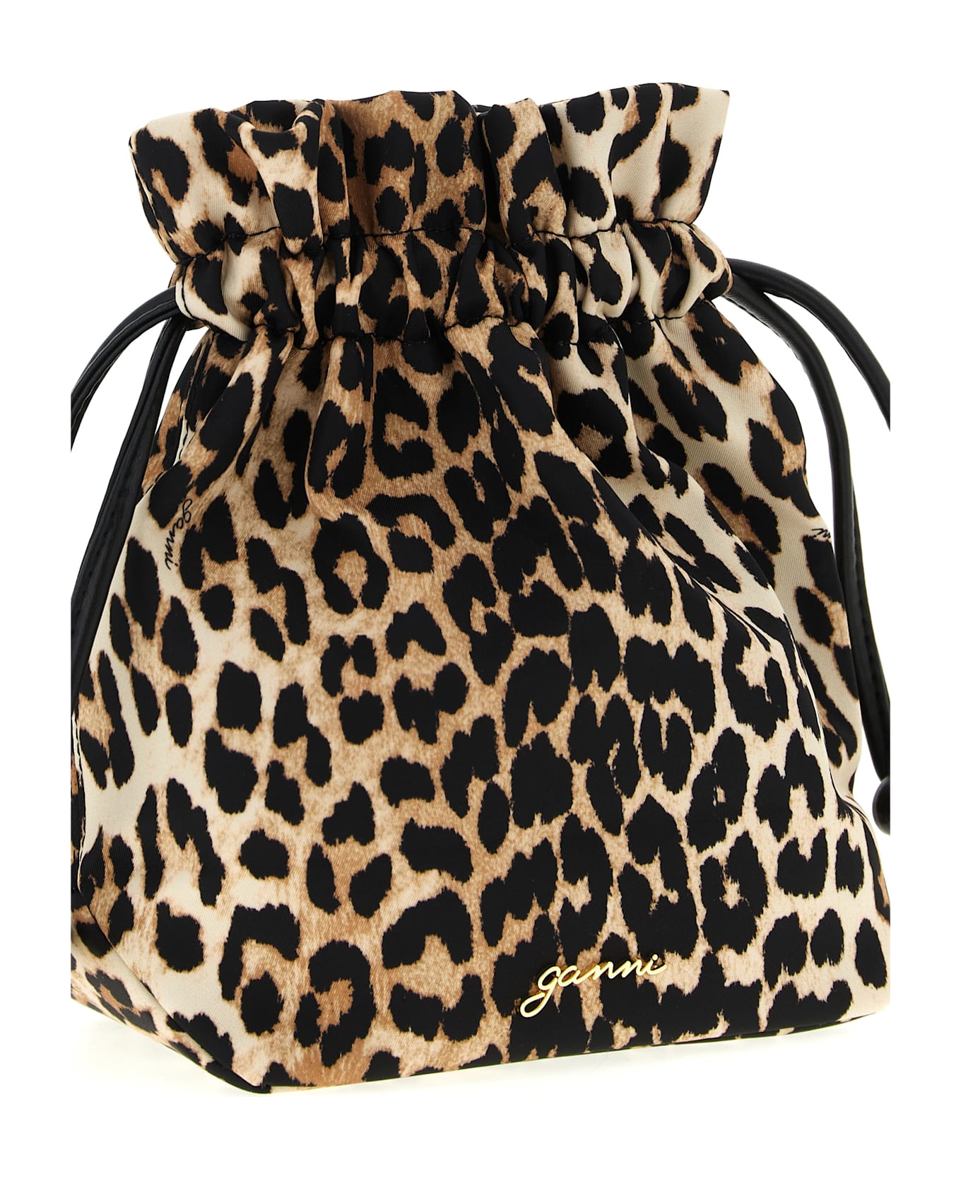 Ganni Animalier Pouch - Brown