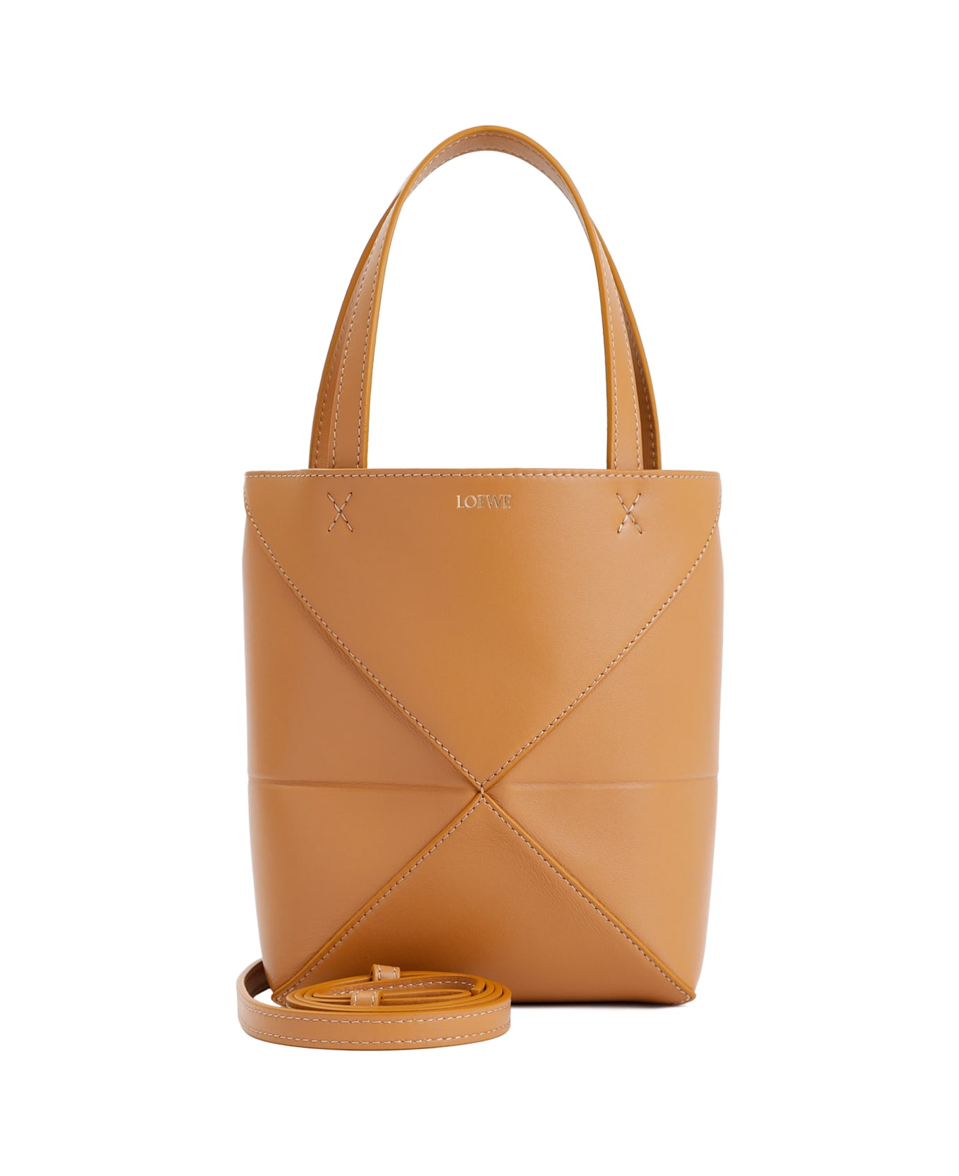 Loewe Puzzle Fold Tote Mini - Warm Desert